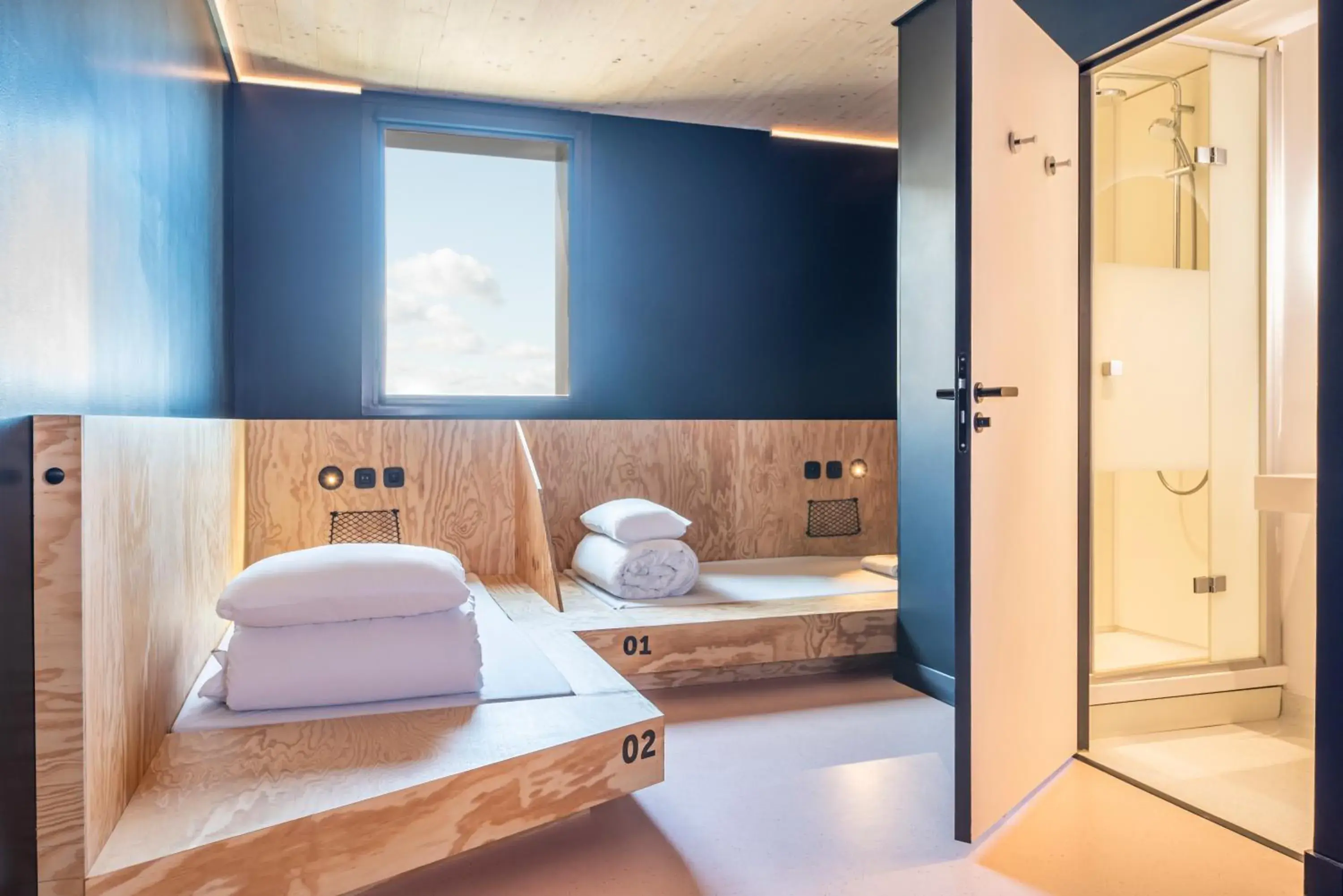 Bed, Bathroom in JO&JOE Paris Gentilly
