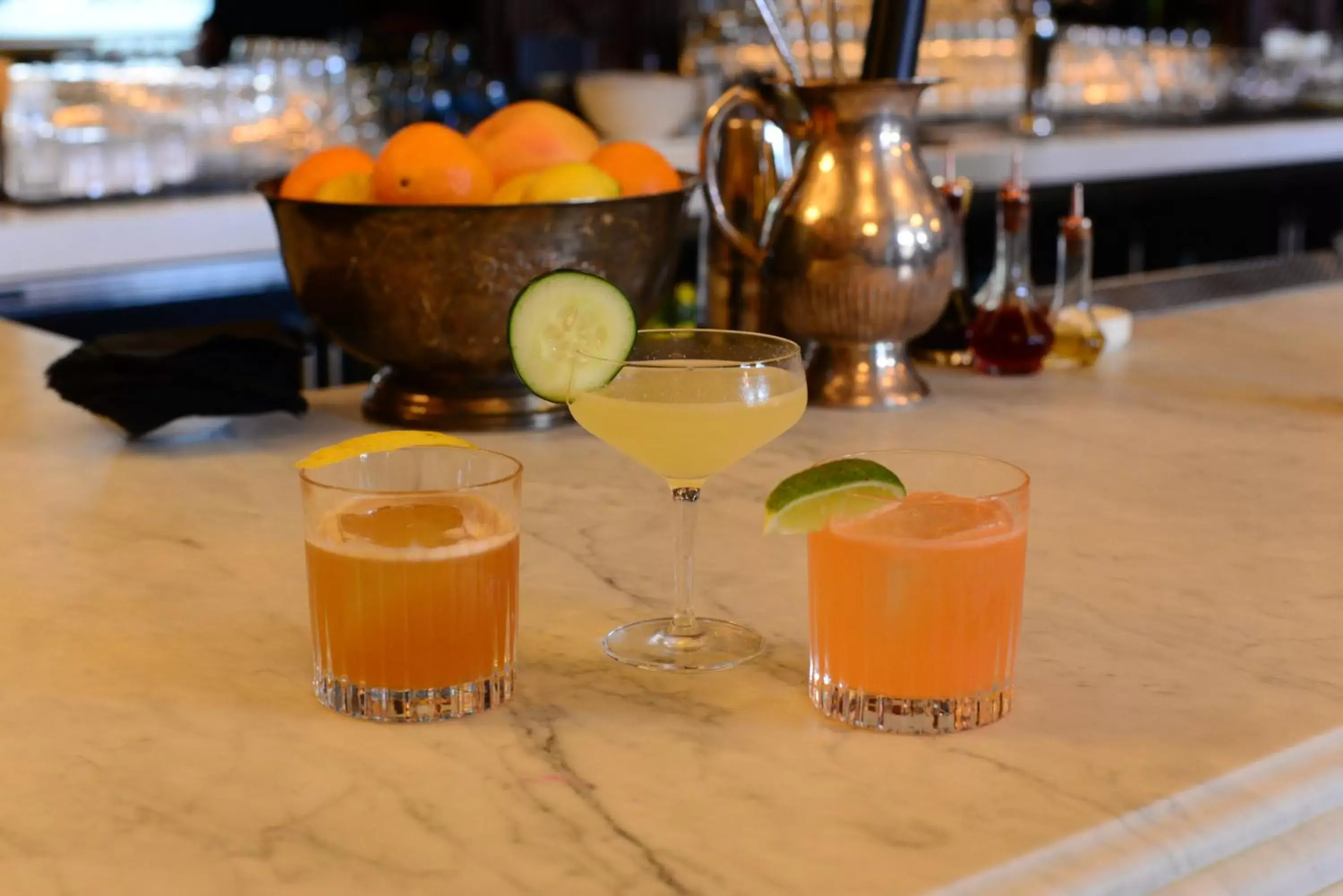 Alcoholic drinks in Hollywood Historic Hotel