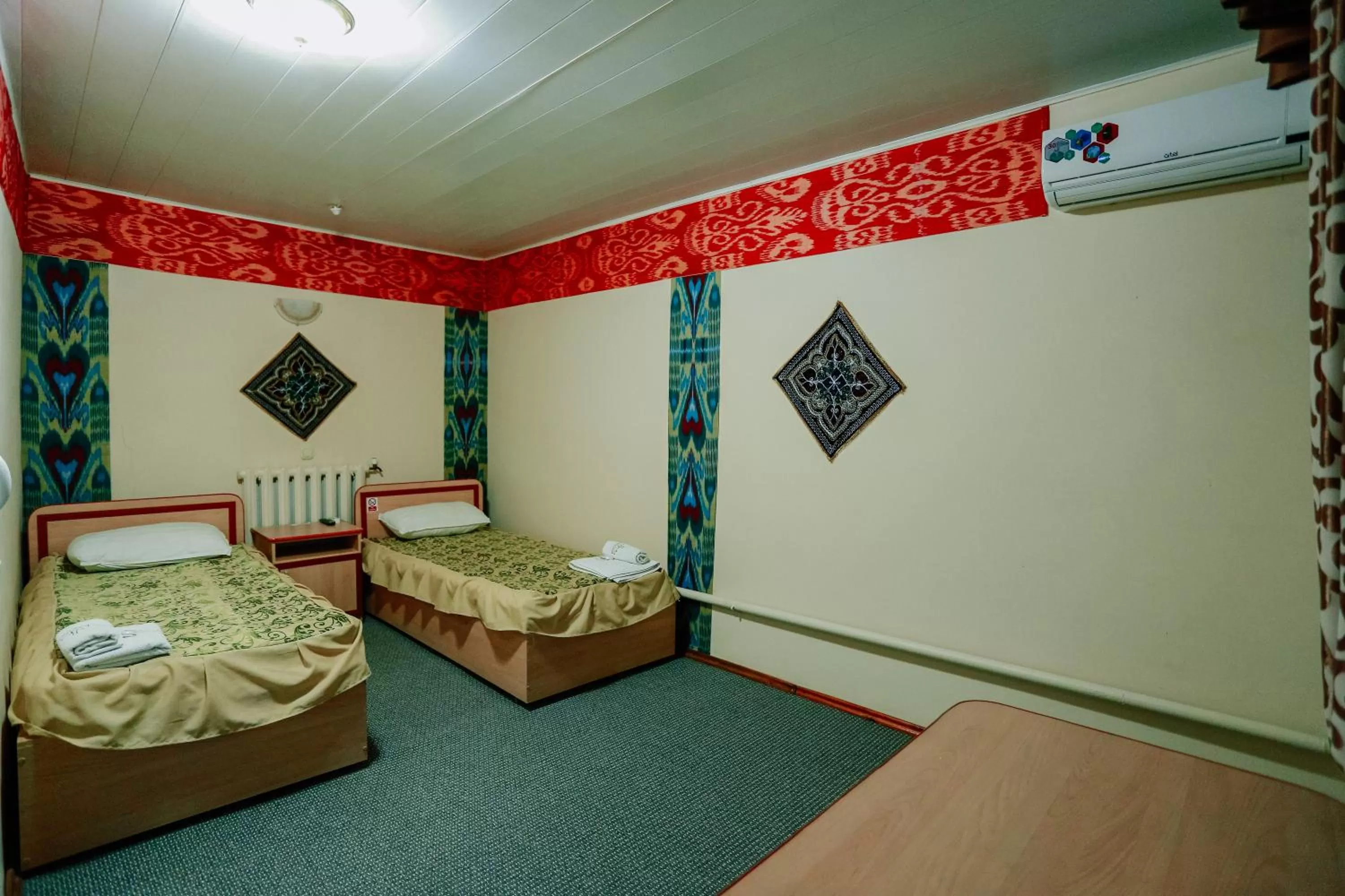 Bed in Bukhara house hotel