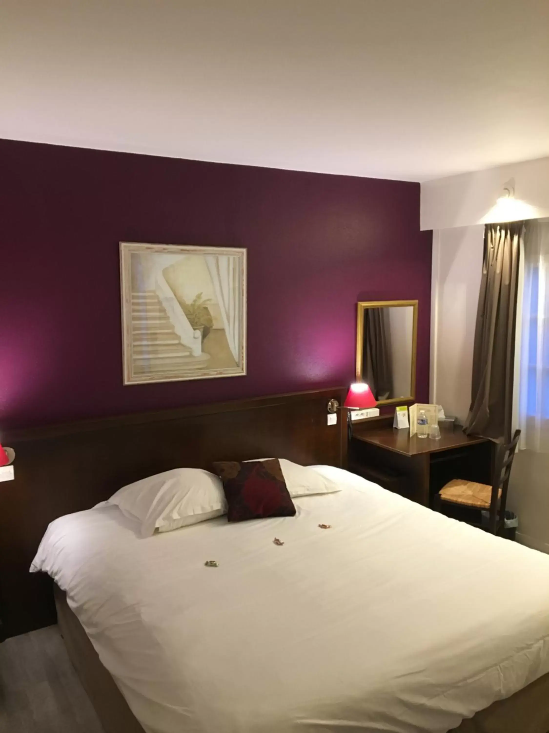 Double Room - single occupancy in Logis Hôtel Les Nymphéas Double Room - single occupancy in Logis Hôtel Les Nymphéas