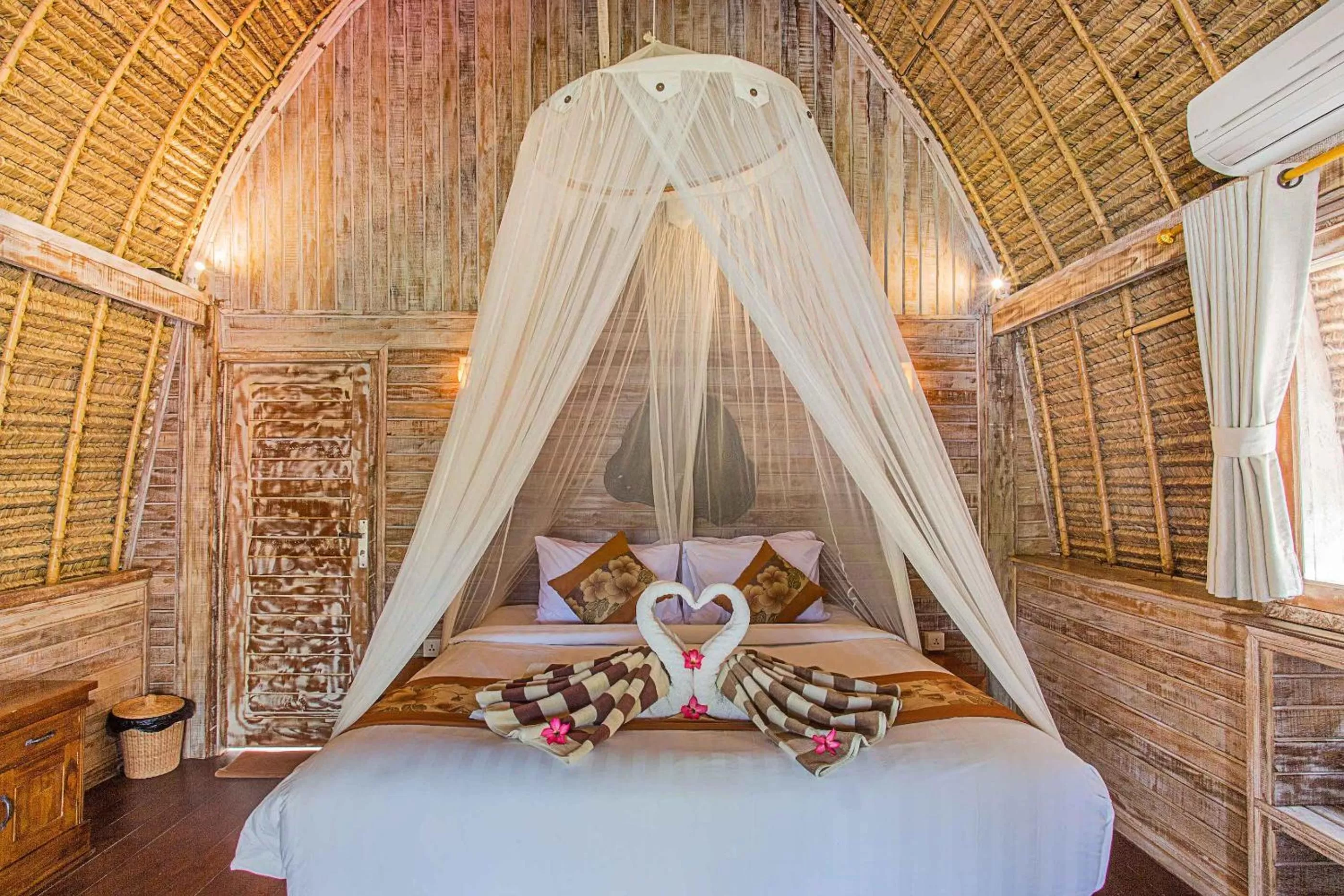 Bed in Sanghyang Bay Villas