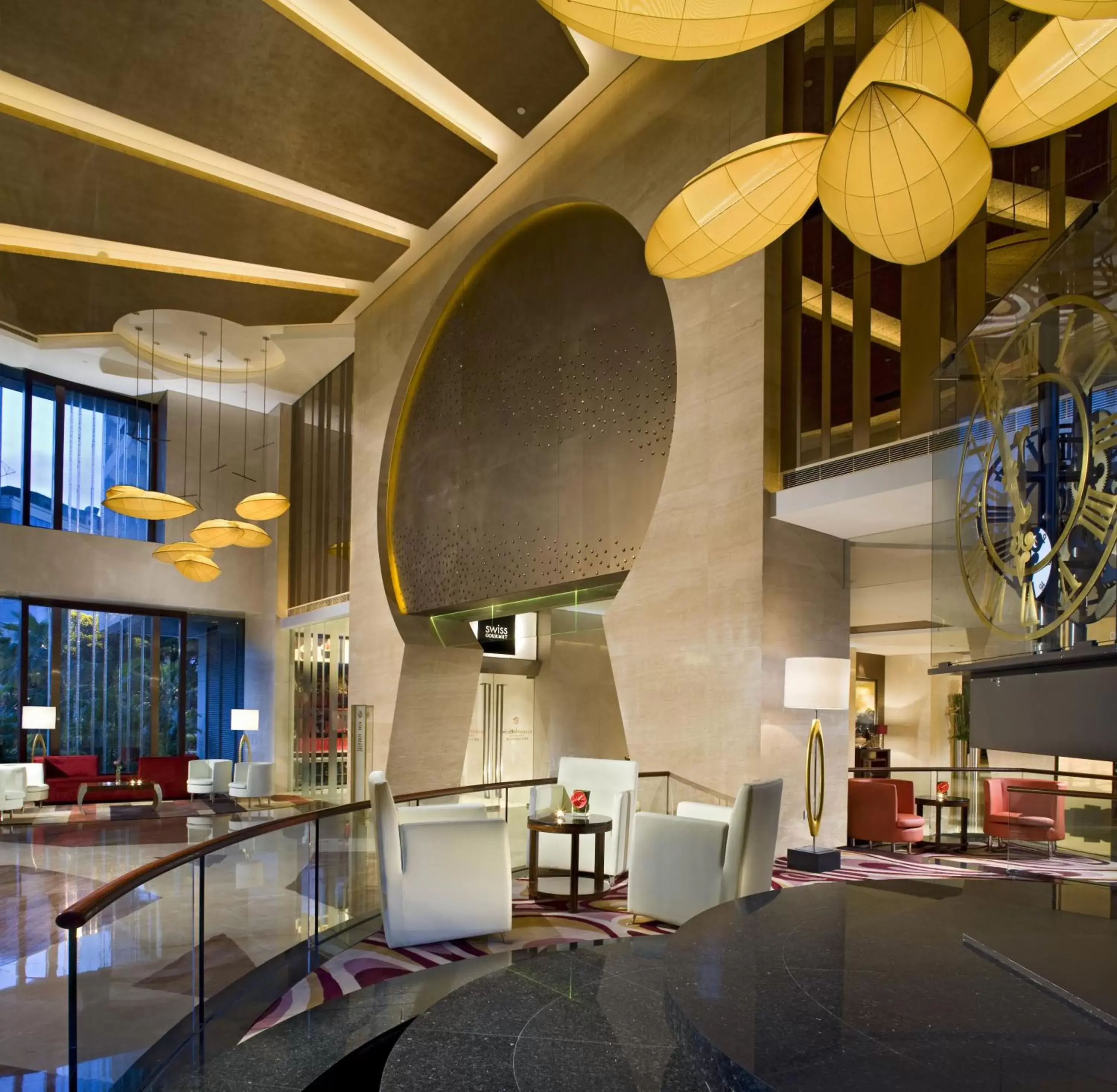 Lobby or reception in Swissotel Foshan, Guangdong - Free shuttle bus during canton fair complex during canton fair period