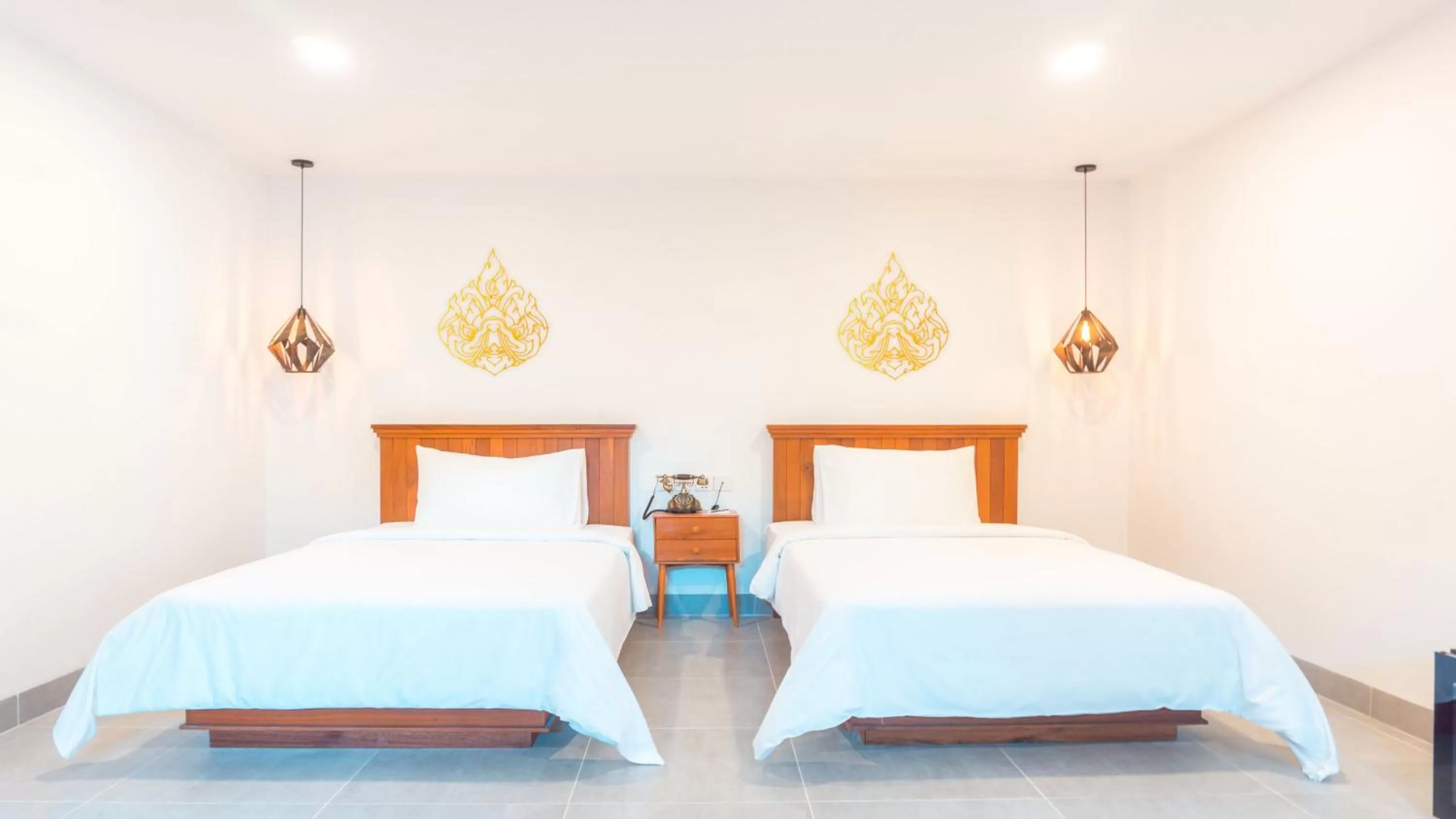 Bed in Angkor Aurora