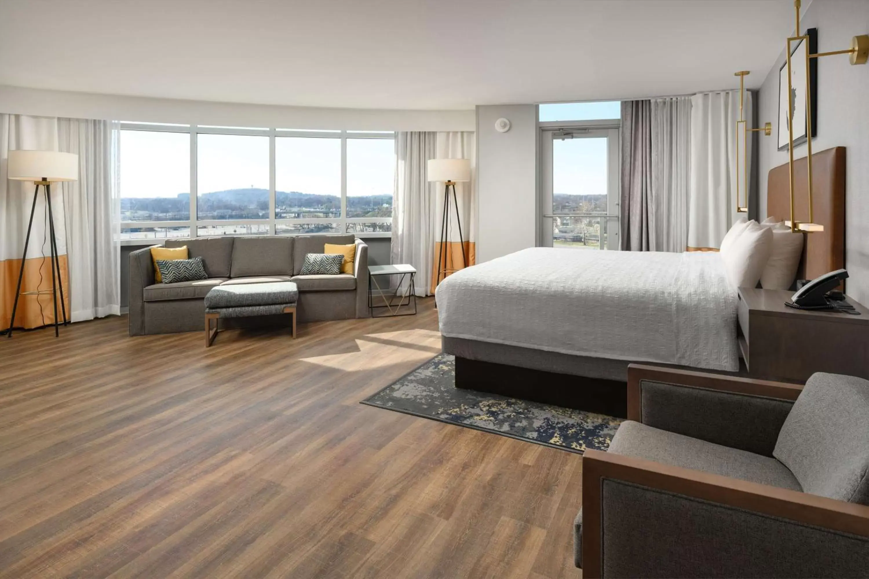 King Suite with Balcony in Hampton Inn & Suites Huntsville Downtown, Al King Suite with Balcony in Hampton Inn & Suites Huntsville Downtown, Al