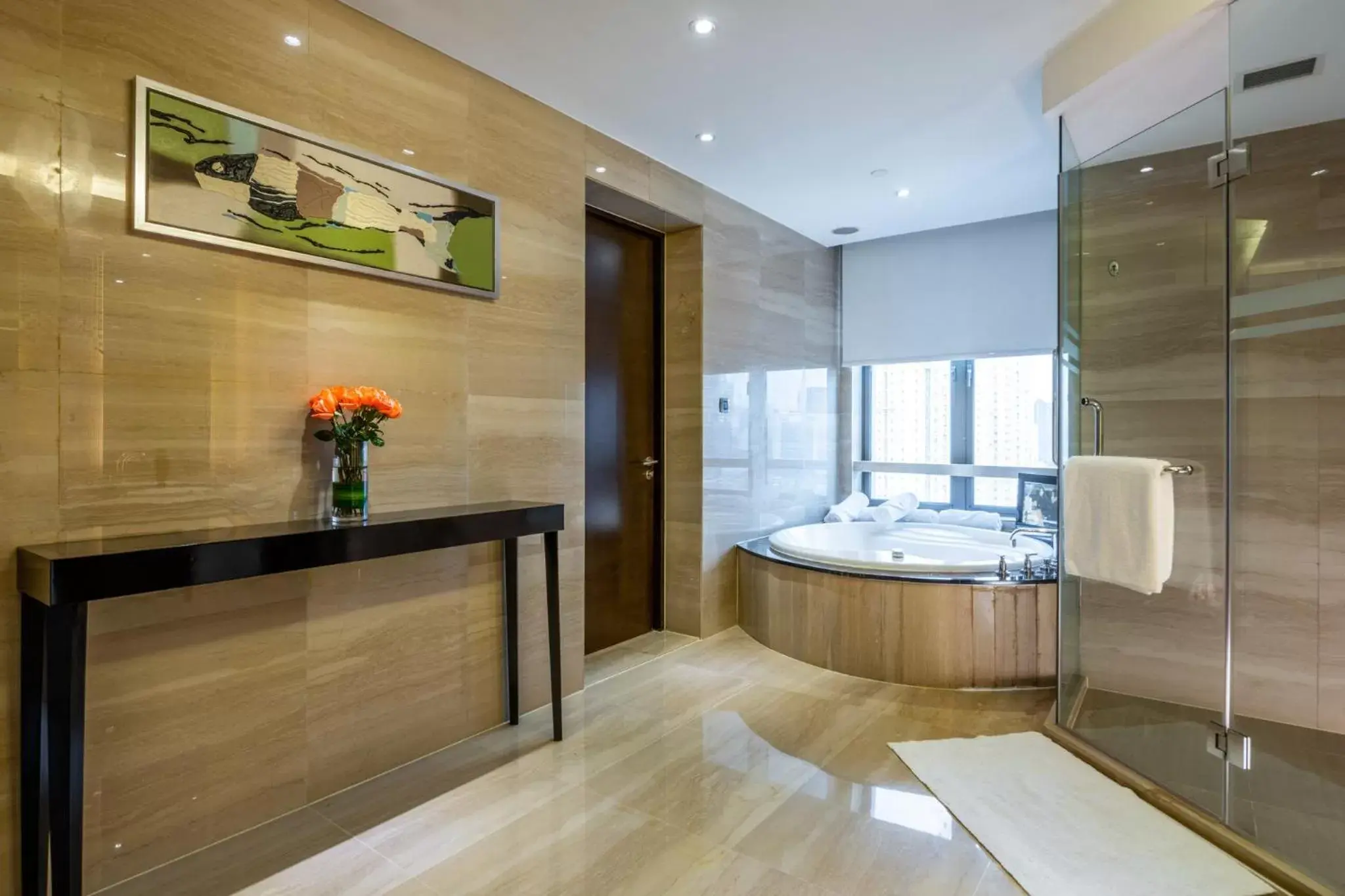 Bathroom in Crowne Plaza Shanghai, an IHG Hotel
