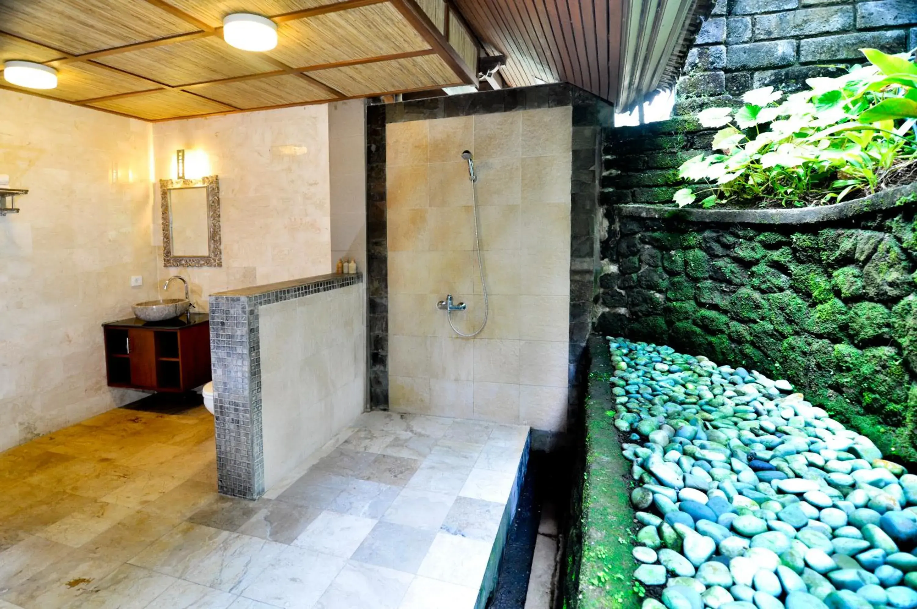 Bathroom in Bali Spirit Hotel and Spa, Ubud