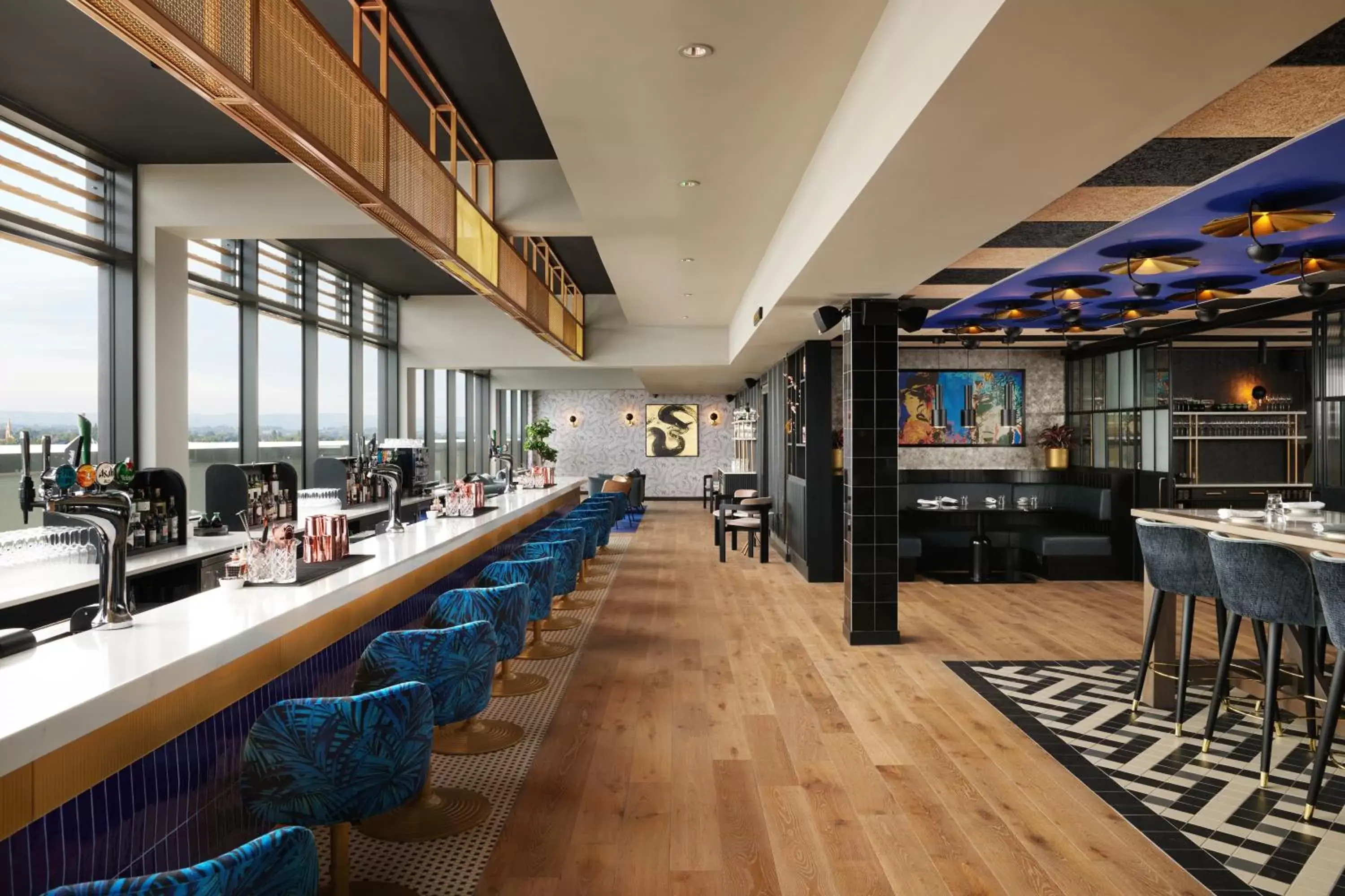 Lounge or bar in Malmaison York Lounge or bar in Malmaison York