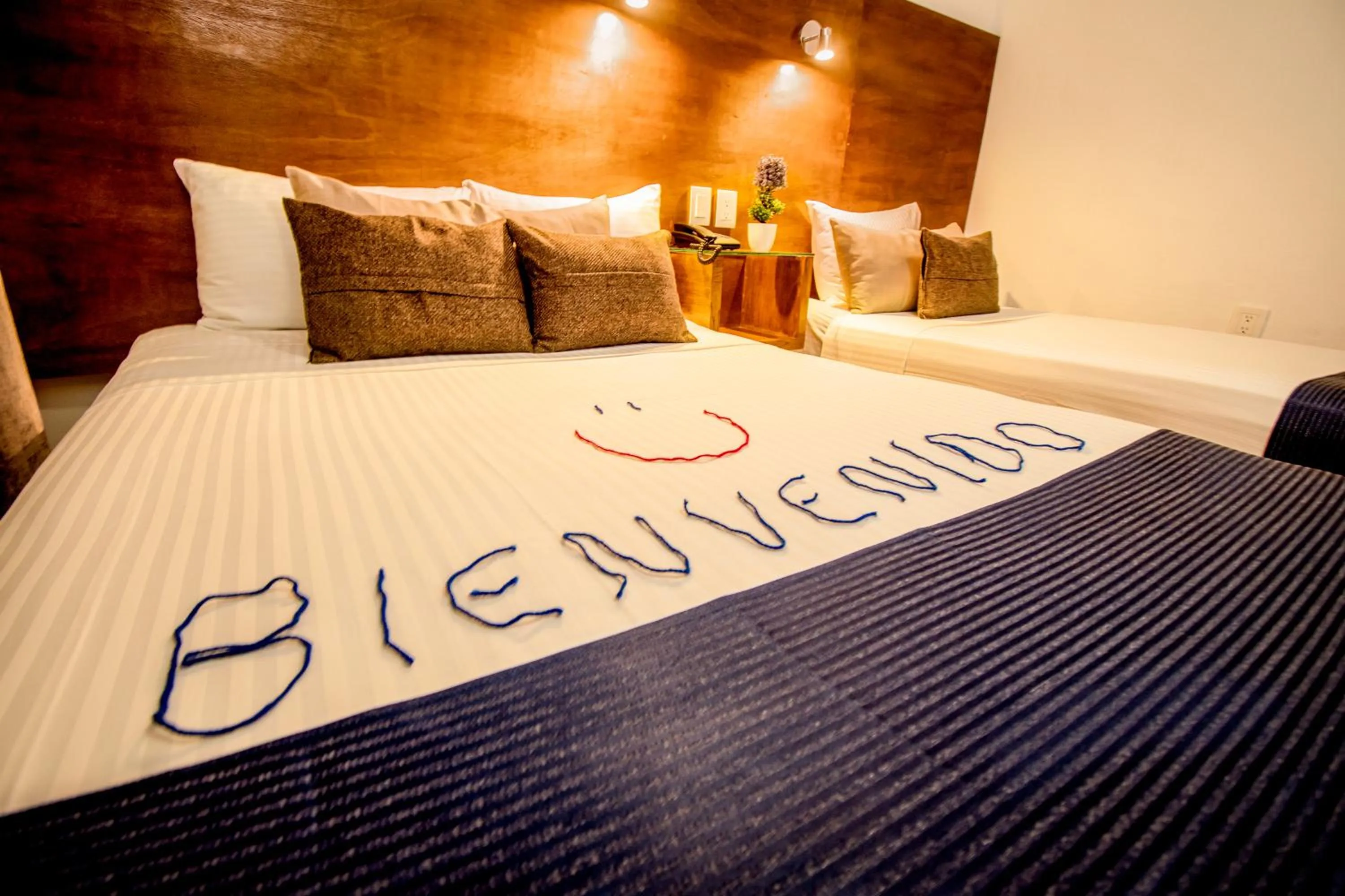 Bed in Hotel del Carmen, en el Centro- DESAYUNO Incluido !