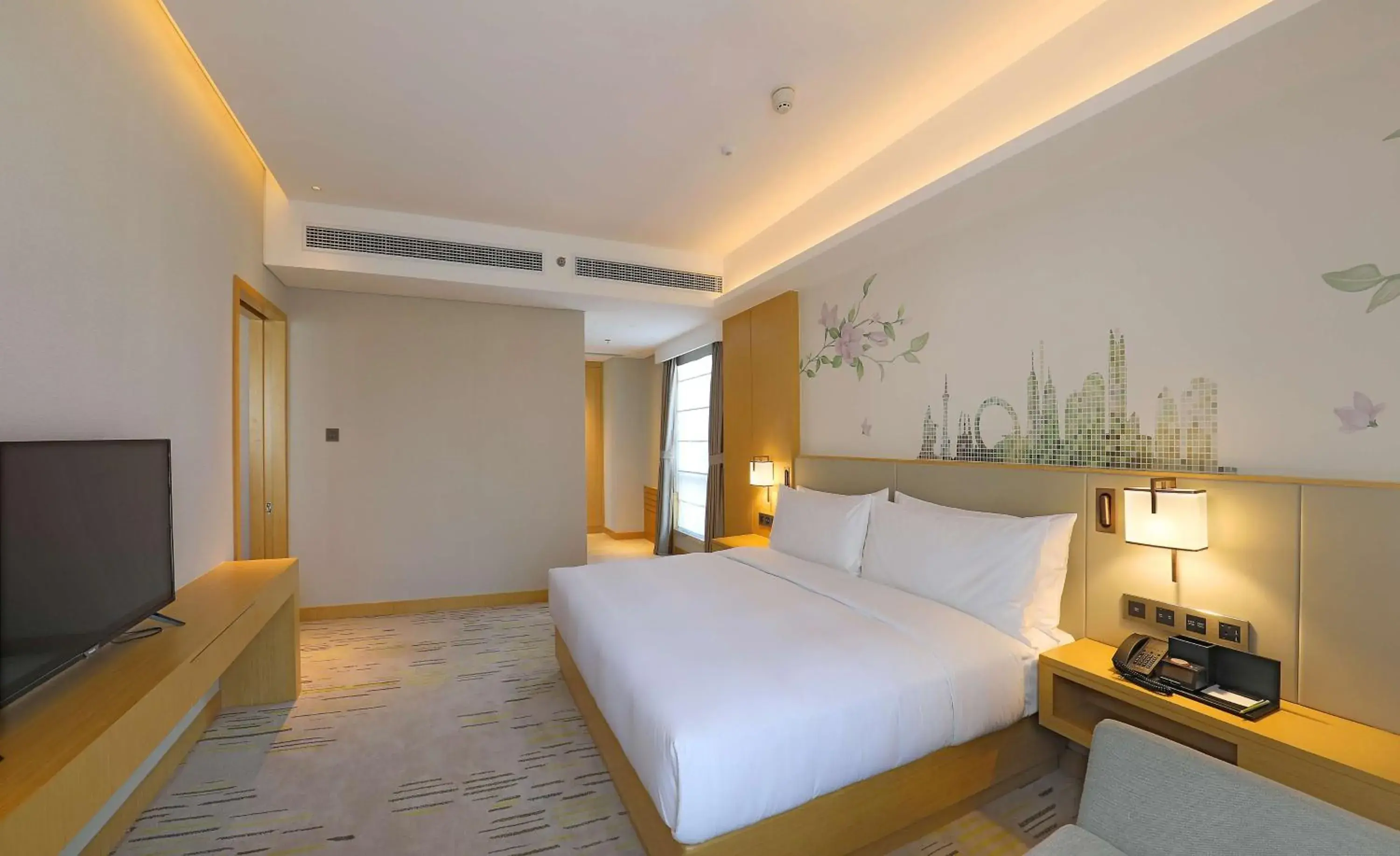 Bed in Hilton Garden Inn Changzhou Xinbei
