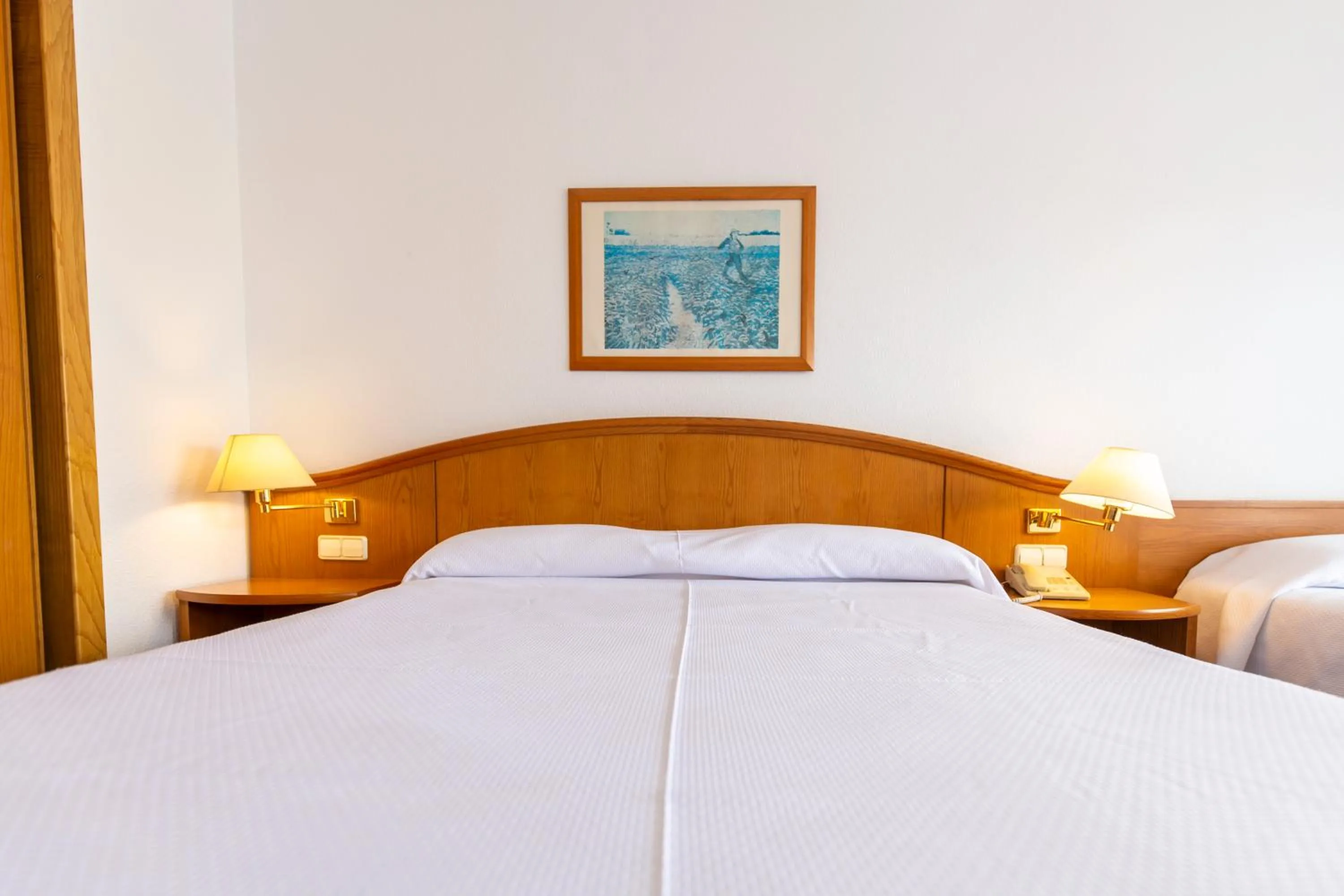 Bed in Hotel Ramblamar