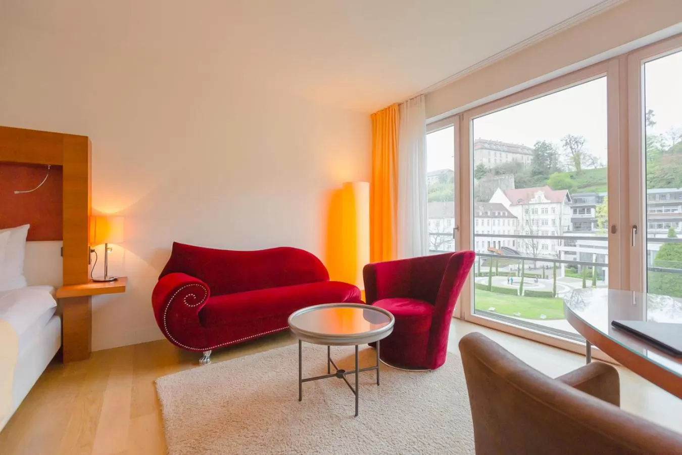 Seating area, Bed in Aqua Aurelia Suitenhotel an den Thermen