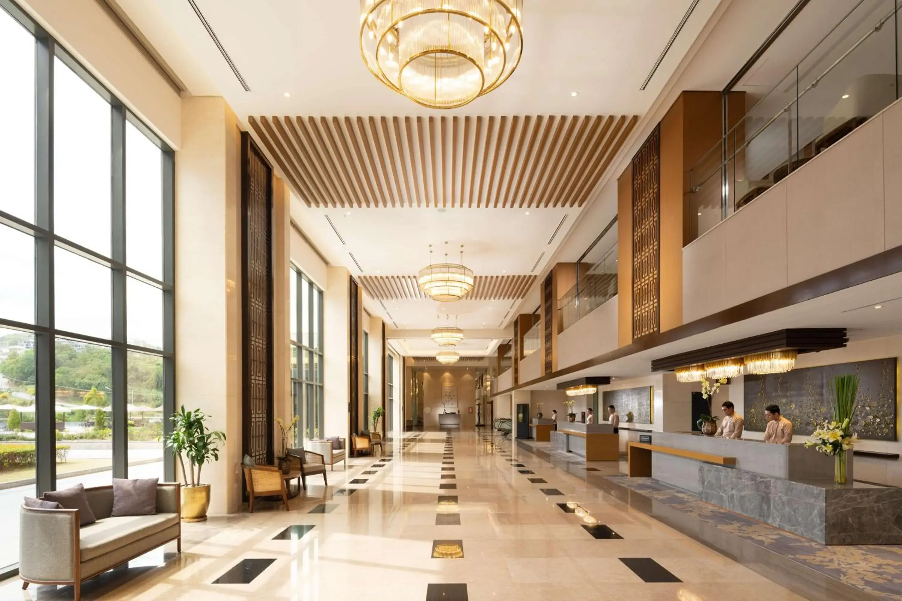 Lobby or reception, Lobby/Reception in Hilton Clark Sun Valley Resort