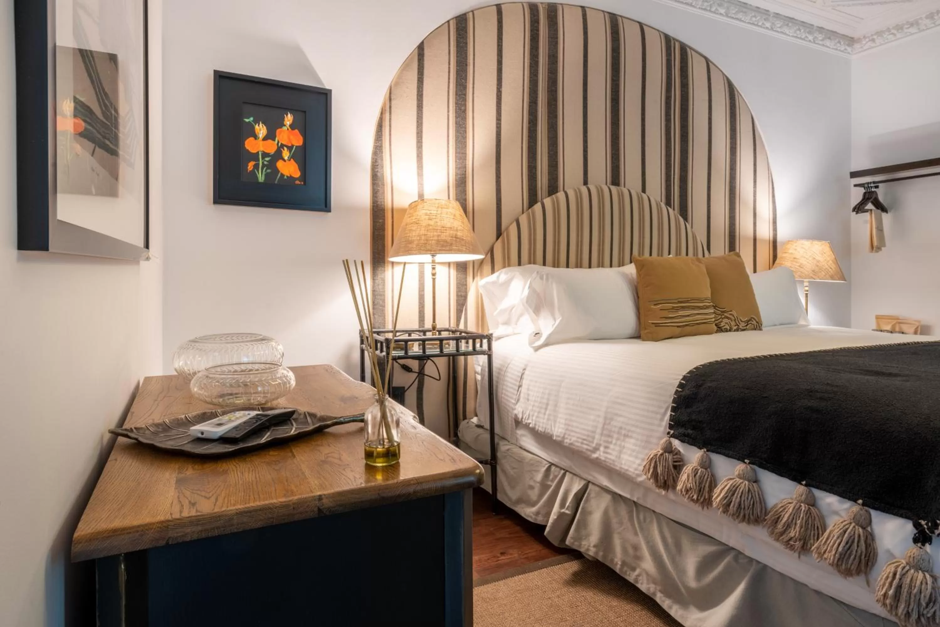 Bed in Orchid House Mexico City