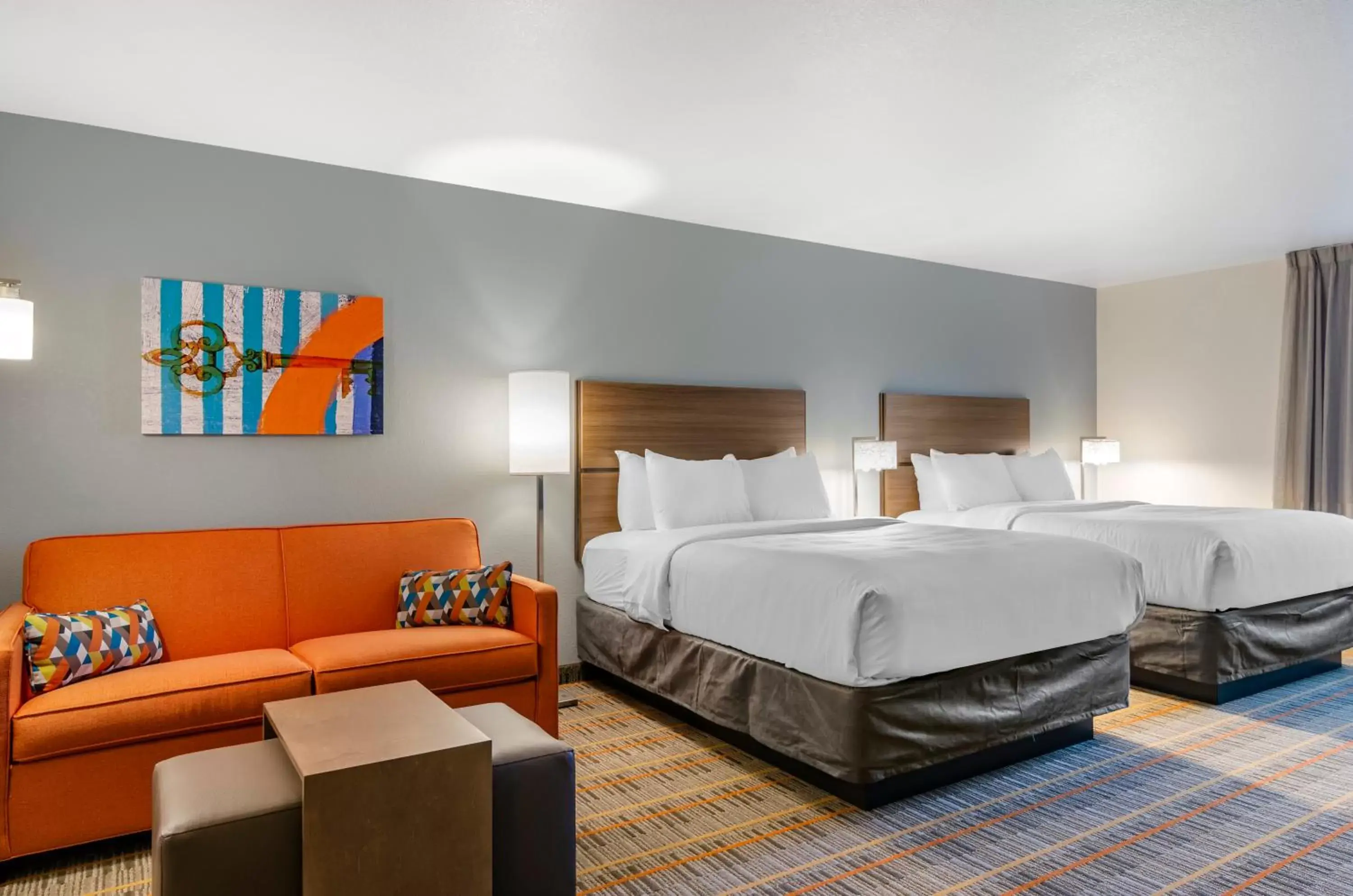 Bed in MainStay Suites Great Falls Airport Bed in MainStay Suites Great Falls Airport