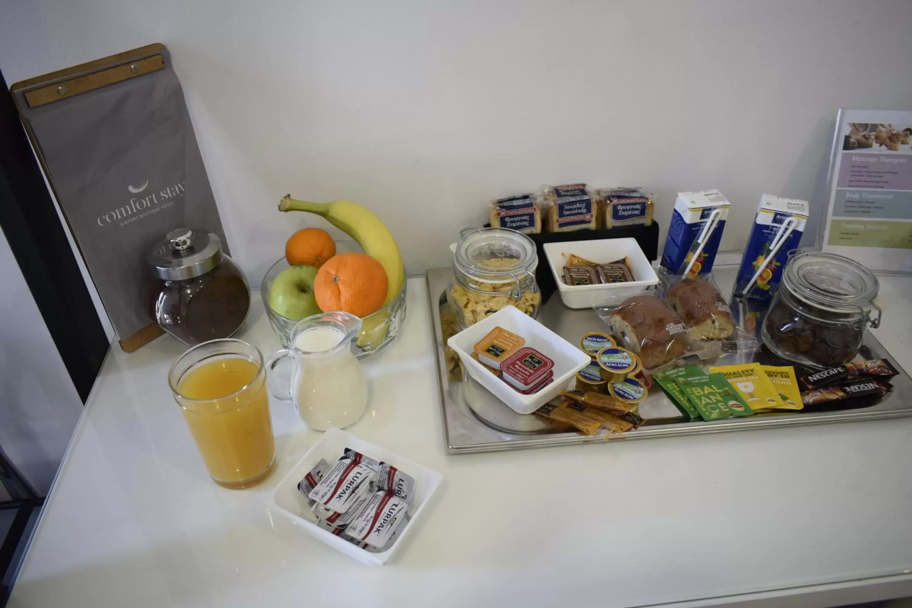 Continental breakfast in Comfort Stay Airport Studios - FREE shuttle from the Athens airport