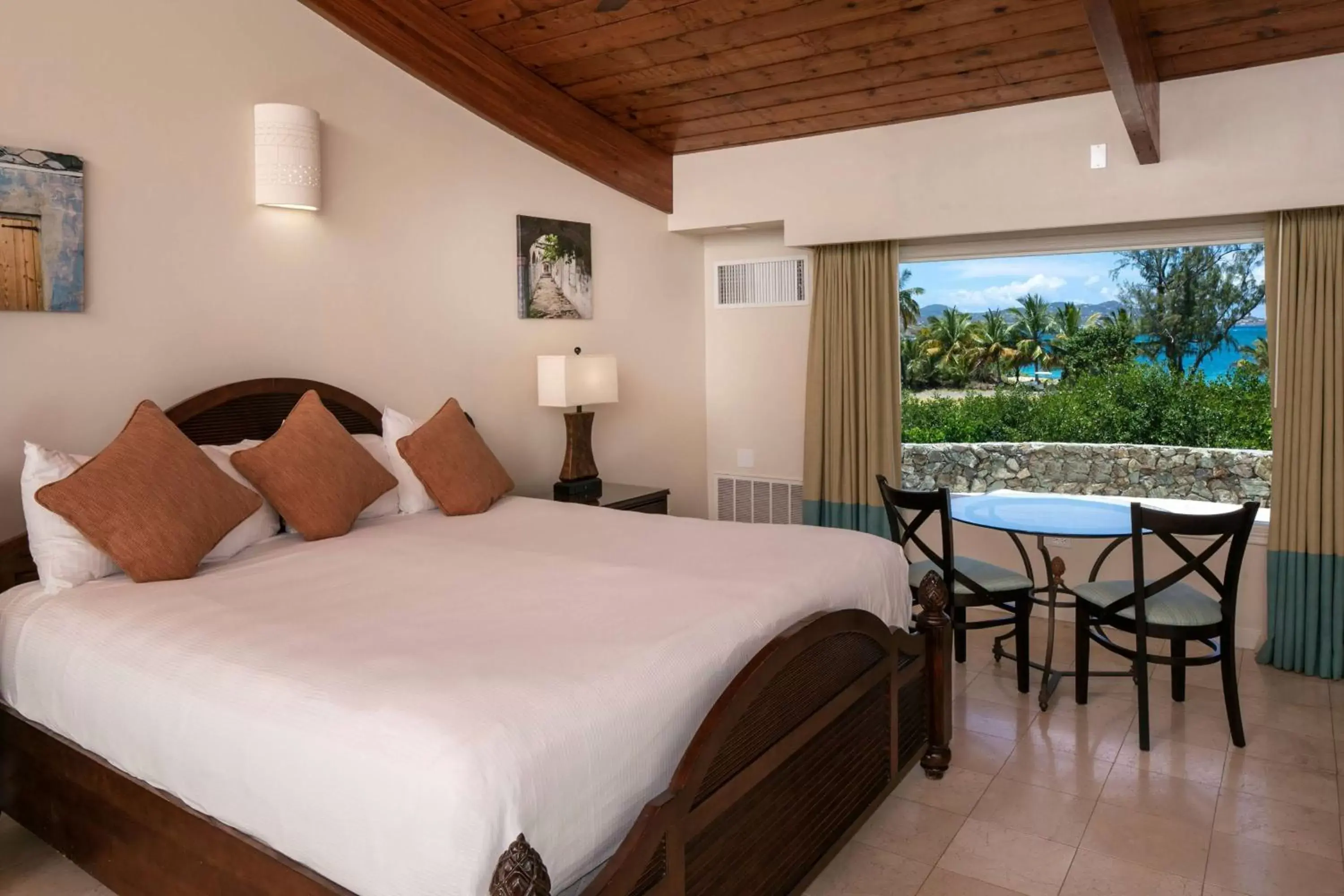 Bed in The Buccaneer Beach & Golf Resort