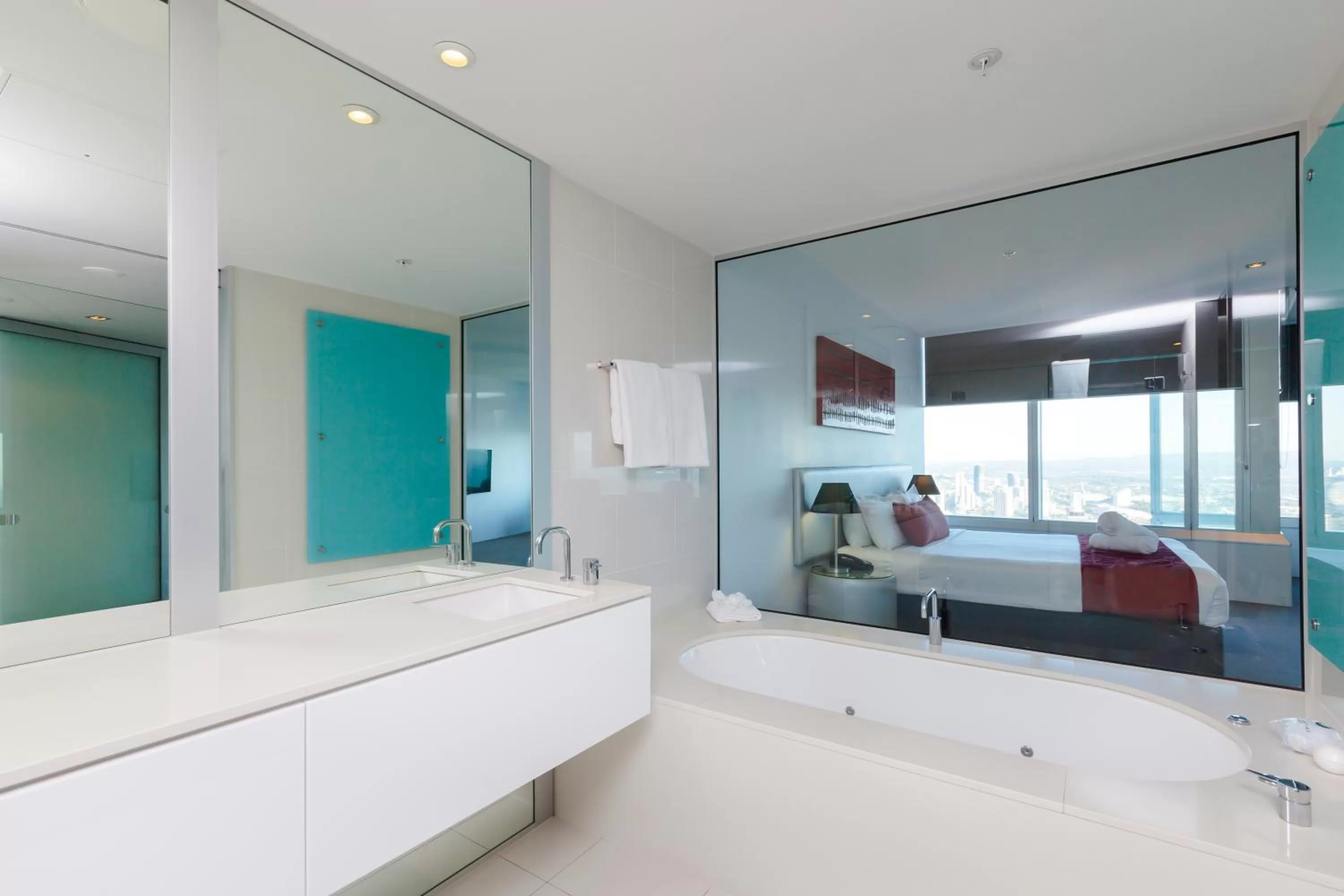 Bathroom, Bed in Q1 Resort & Spa - Official