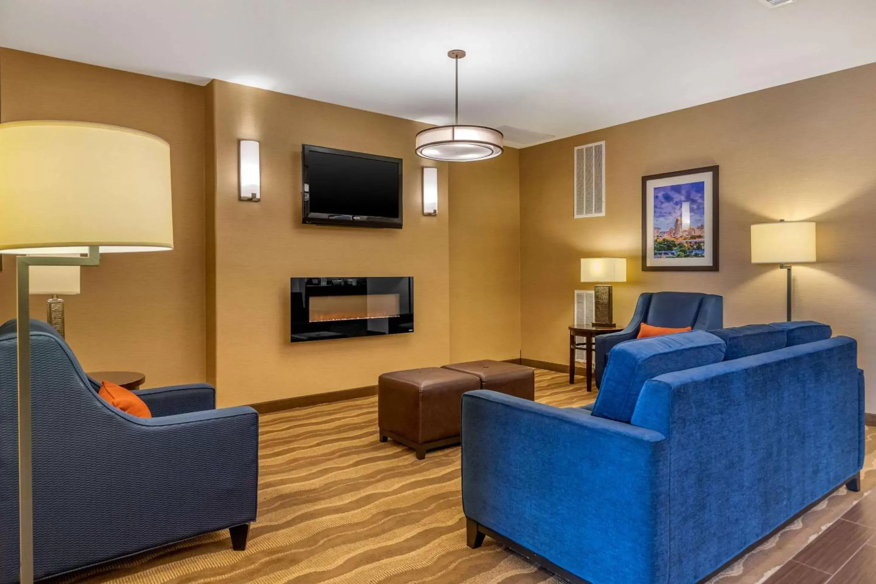 Lobby or reception, Seating Area in Comfort Suites San Antonio North - Stone Oak