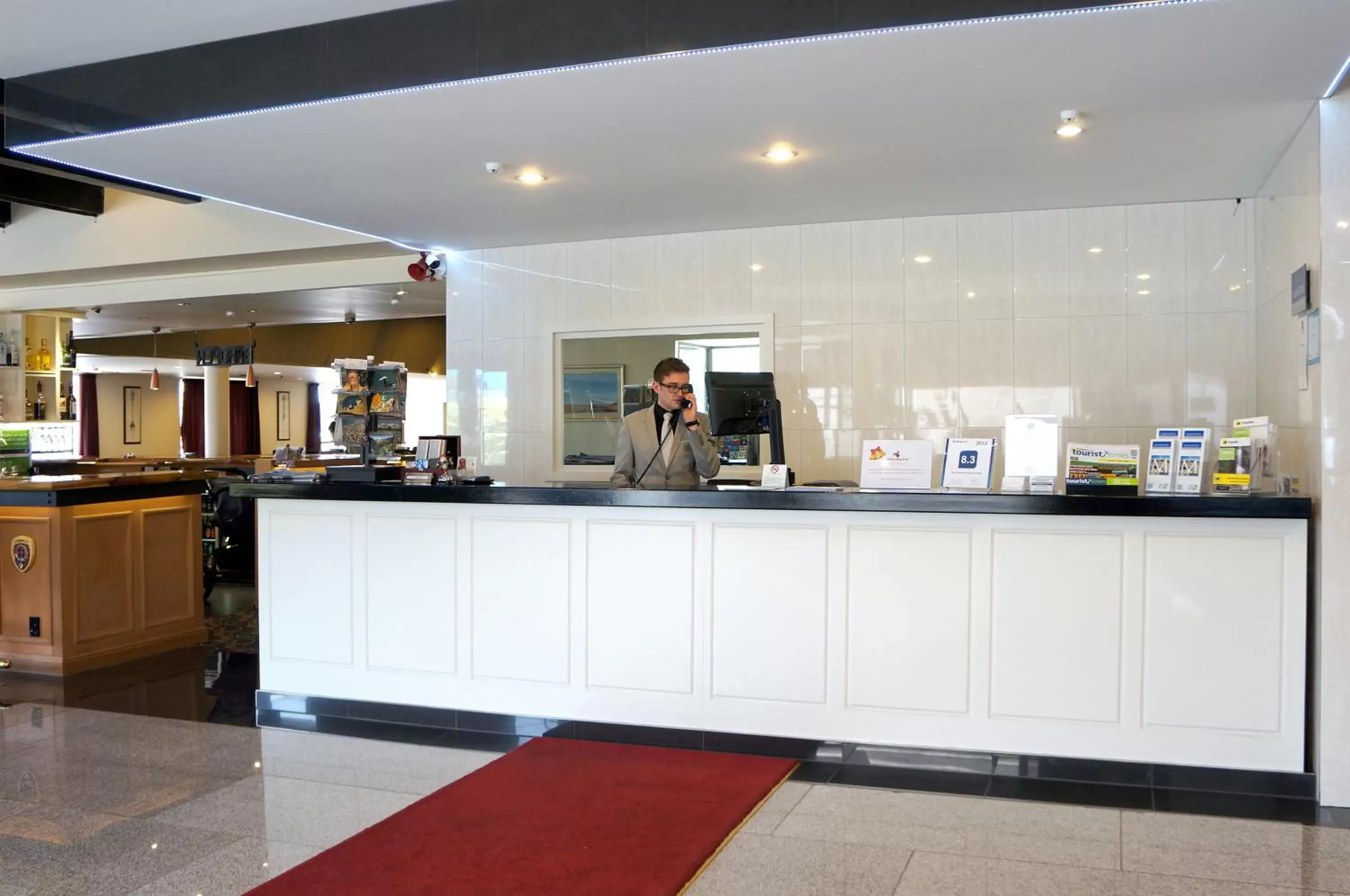 Lobby or reception in The Victoria Hotel Dunedin