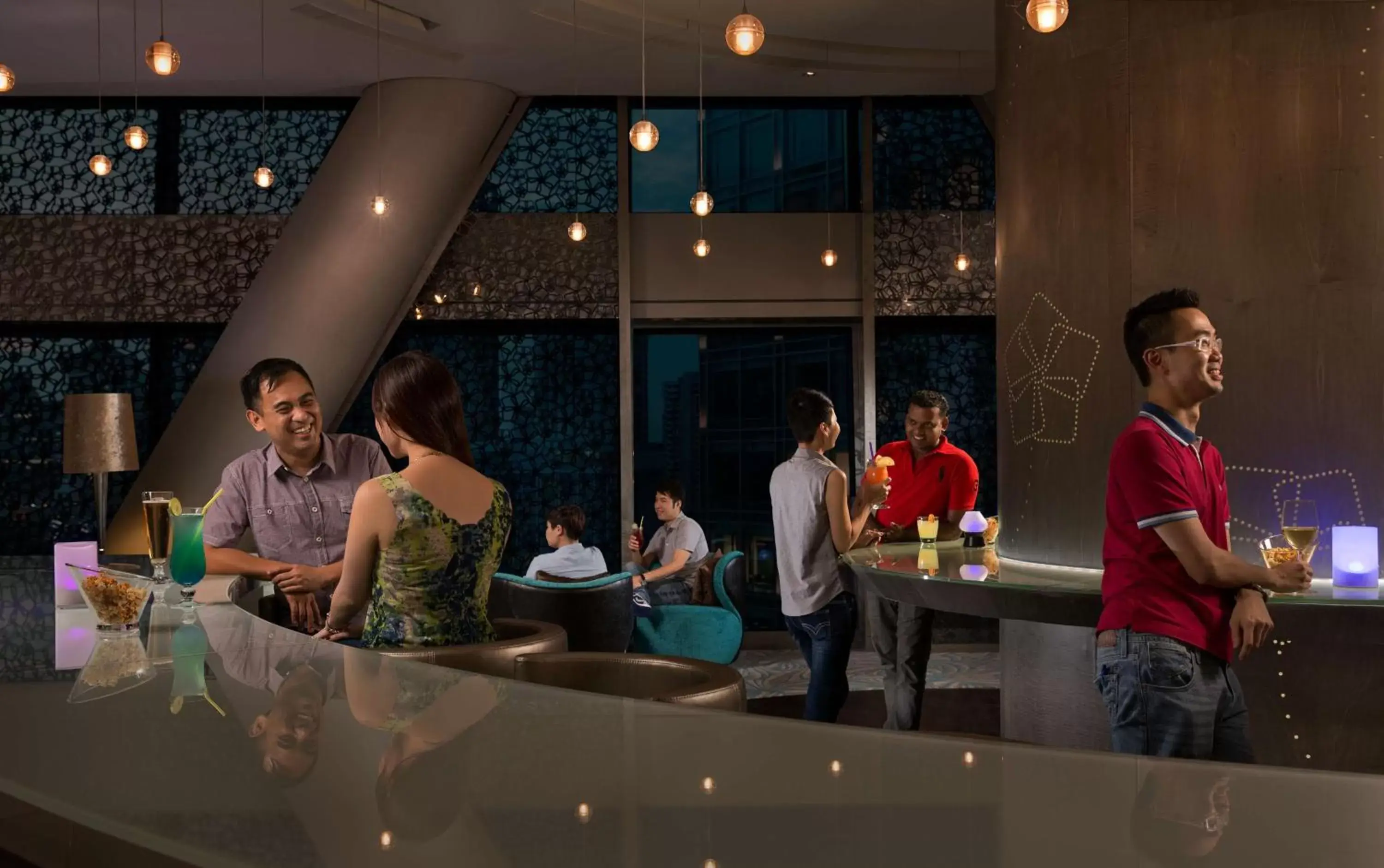 Lounge or bar in JEN Singapore Orchardgateway by Shangri-La