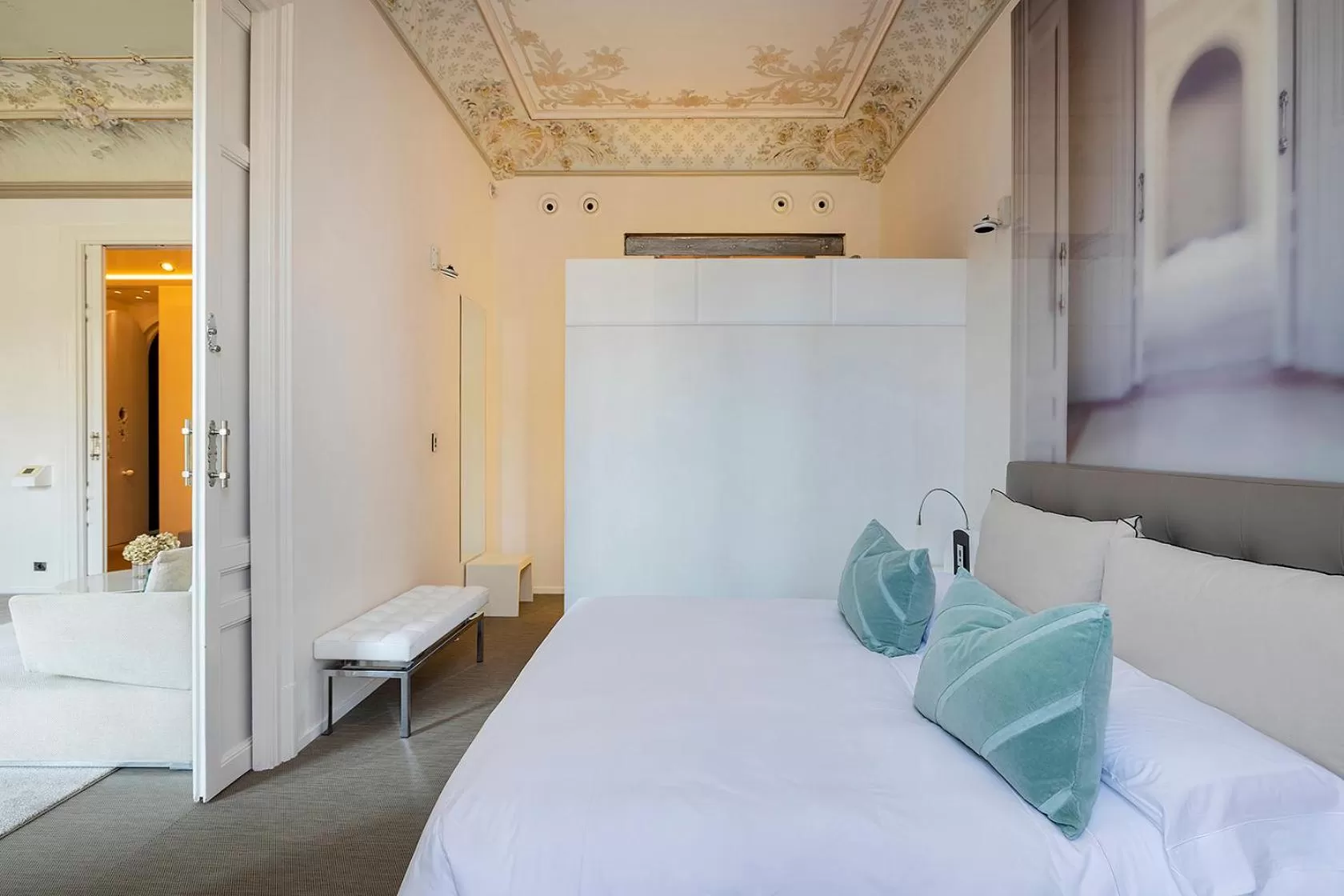 Bed in El Palauet Modernist Suites Barcelona