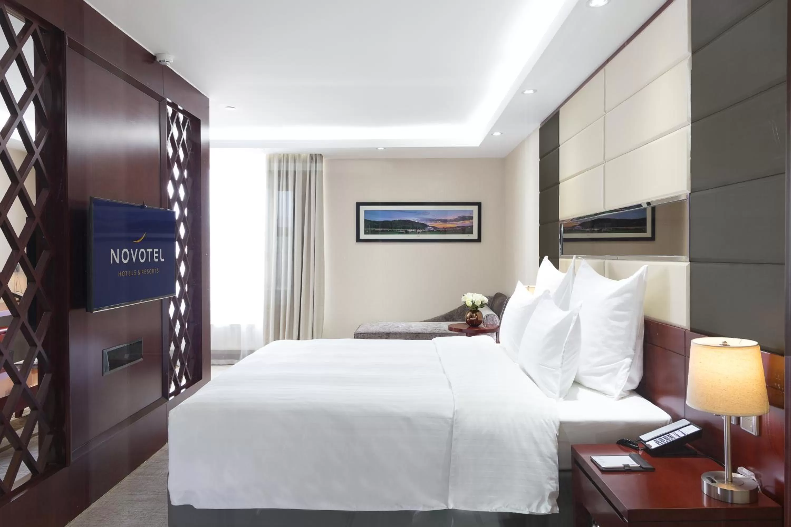 Bed in Novotel Ulaanbaatar