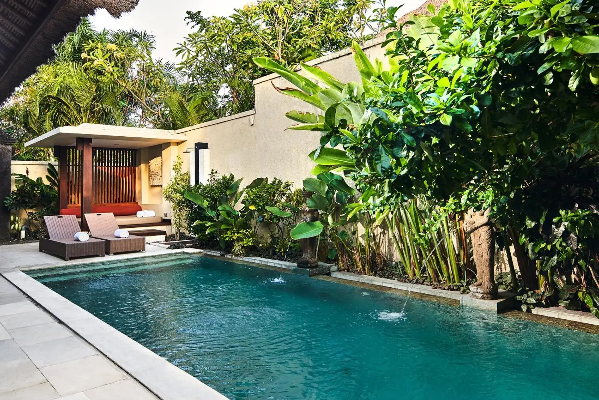 Pool view in Mahagiri Villas Sanur Pool view in Mahagiri Villas Sanur