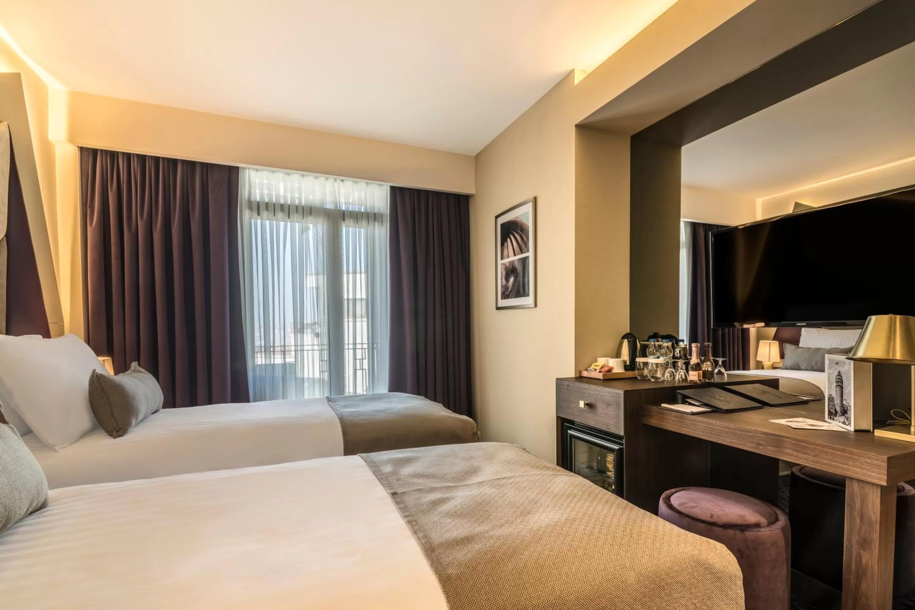 Shower, Bed in Galata Times Hotel