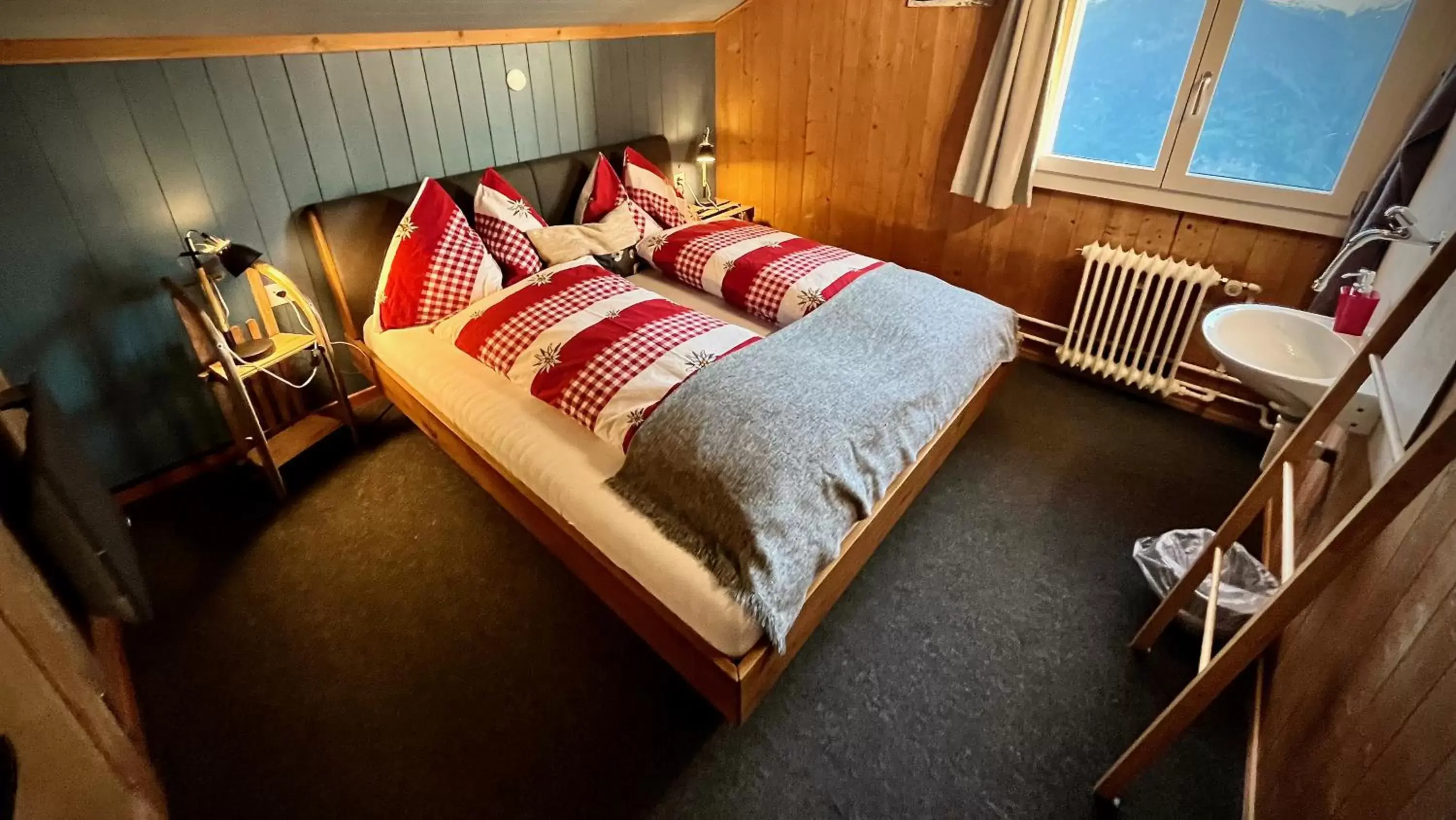 Photo of the whole room, Bed in Berggasthaus Eggberge