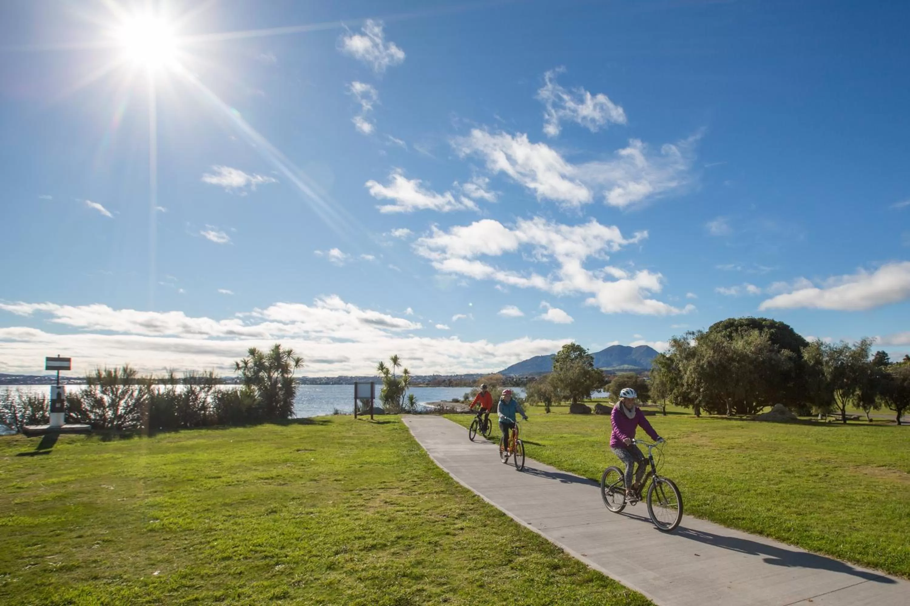 People in Alpine Lake Motel