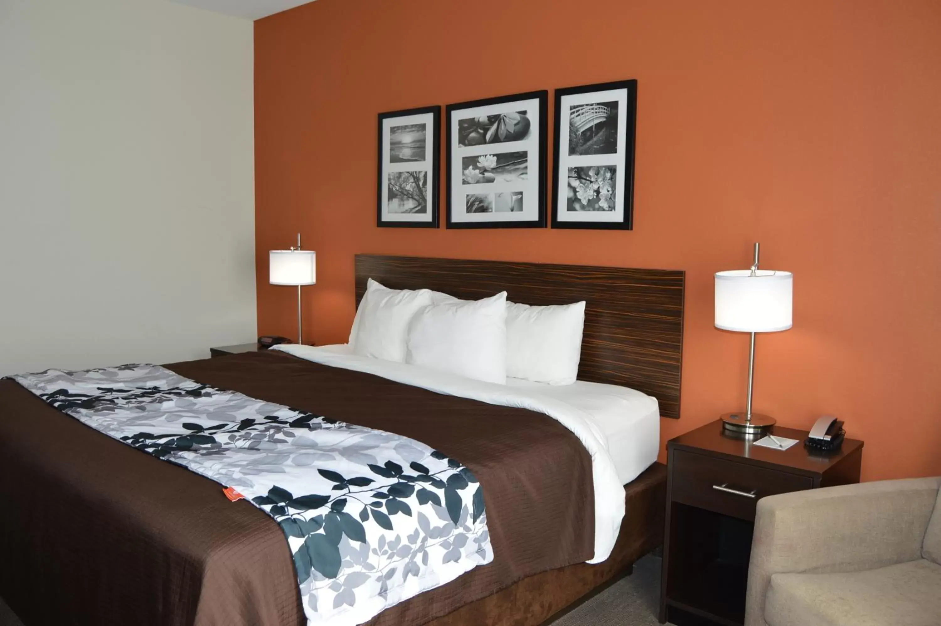 Bed in Sleep Inn & Suites Elk City