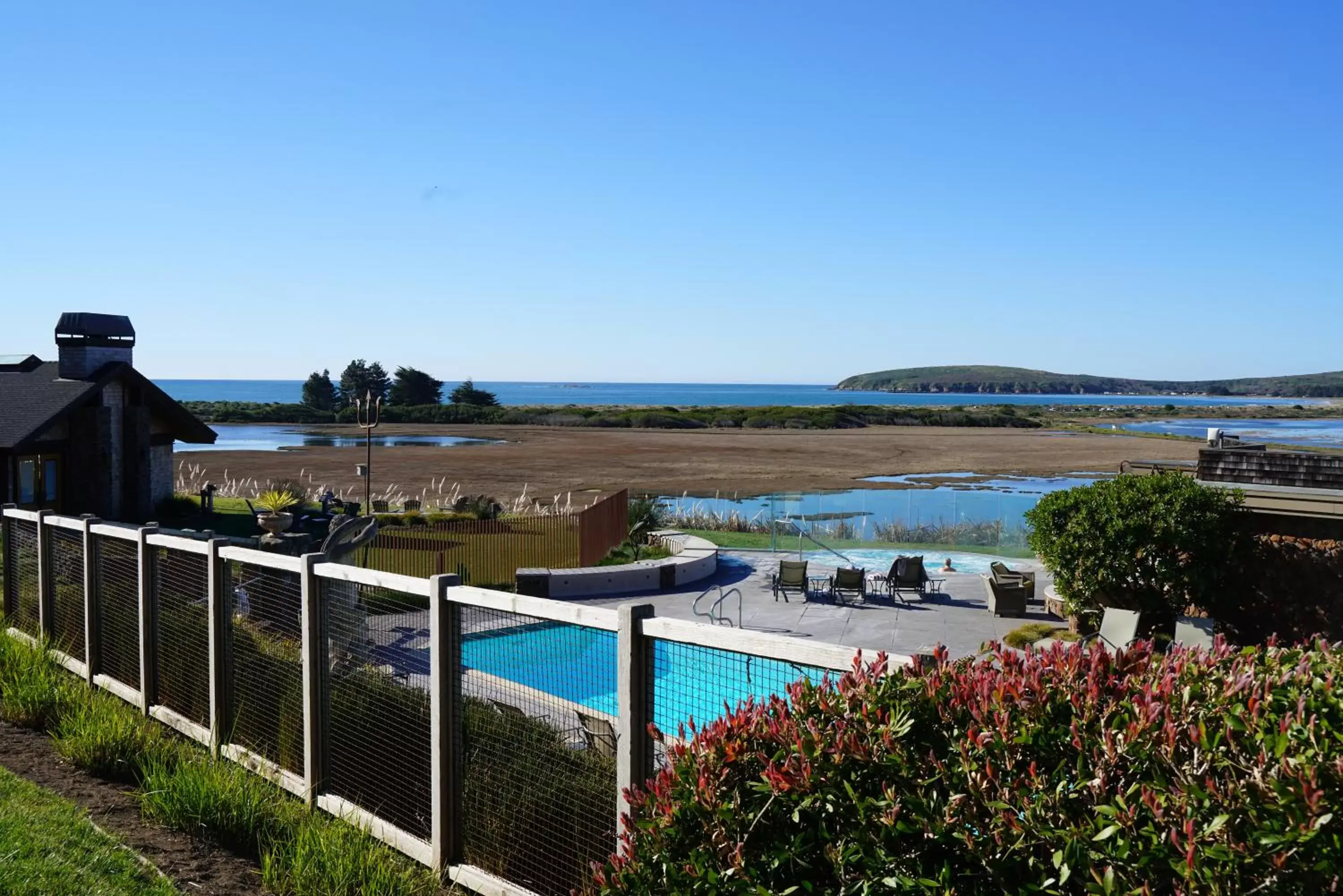 Swimming pool, Pool View in The Lodge at Bodega Bay