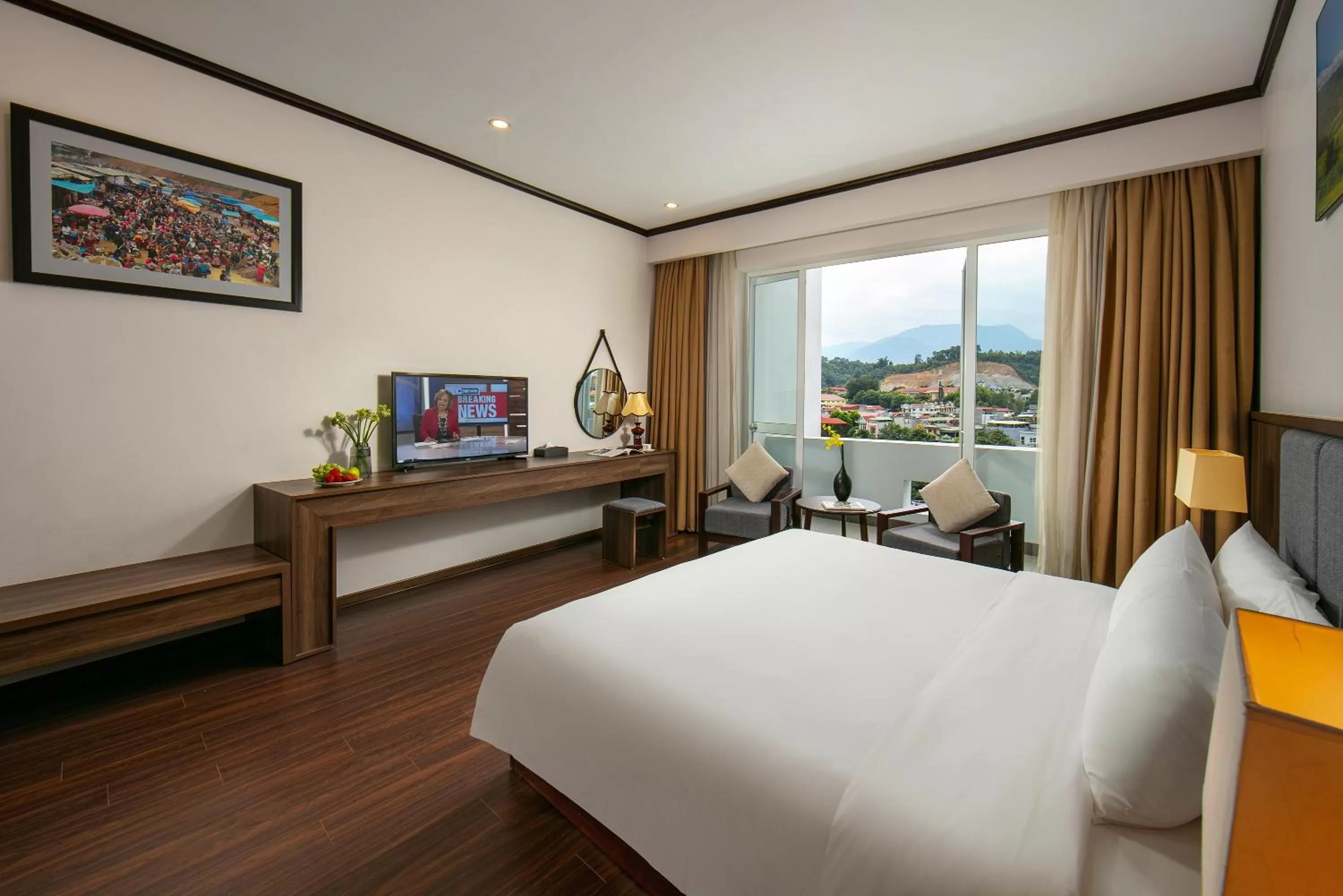 Bedroom, Bed in Lao Cai Star Hotel