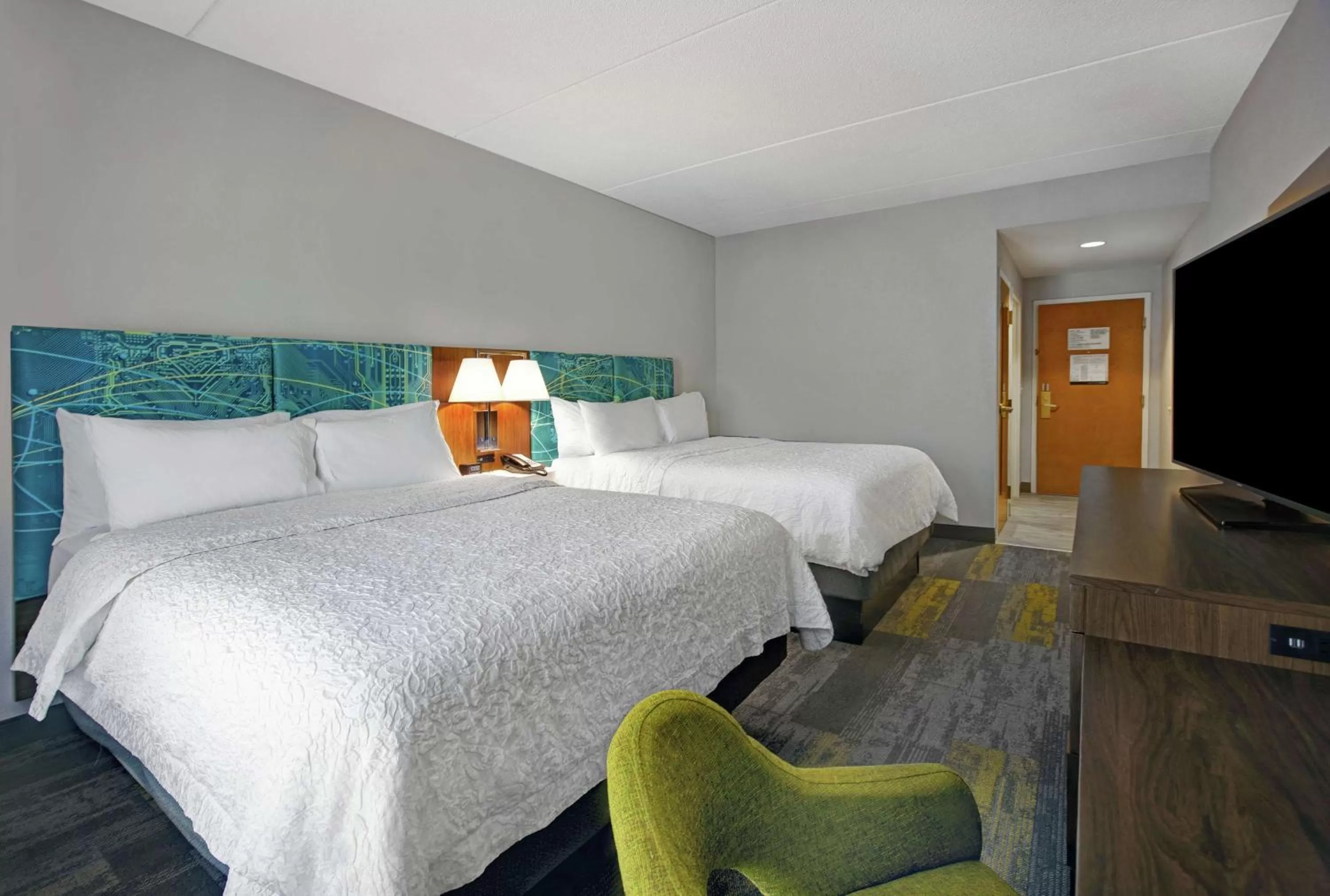 Bedroom, Bed in Hampton Inn & Suites Augusta West