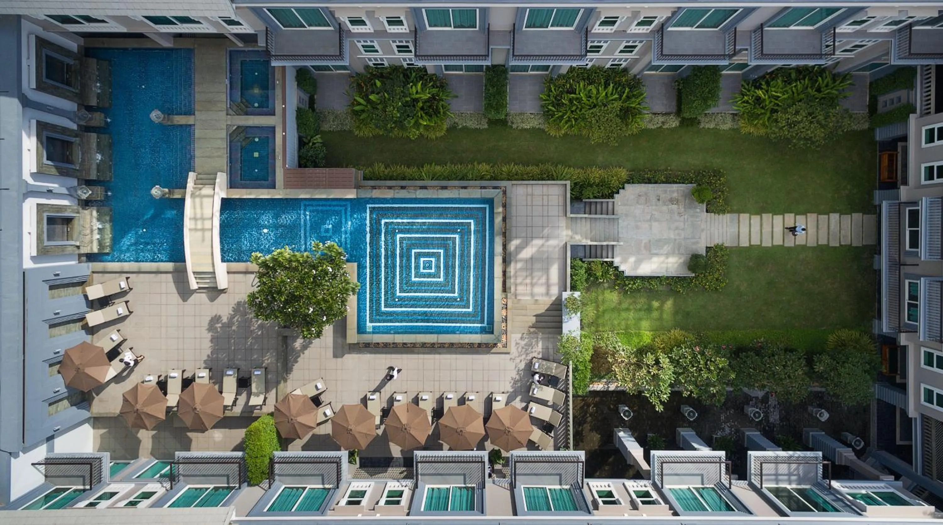 Bird's eye view in J7 Angkor Hotel