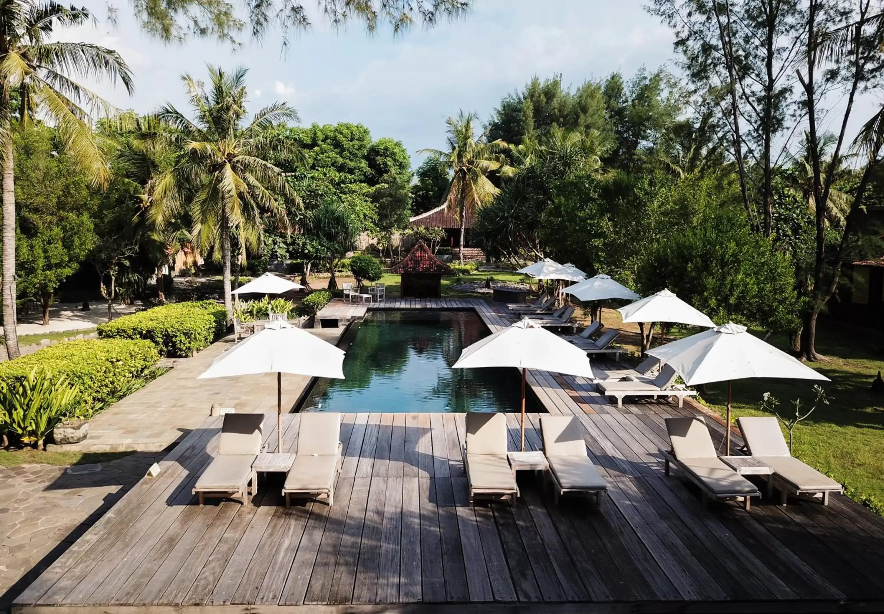 Bird's eye view, Pool View in Desa Dunia Beda Resort