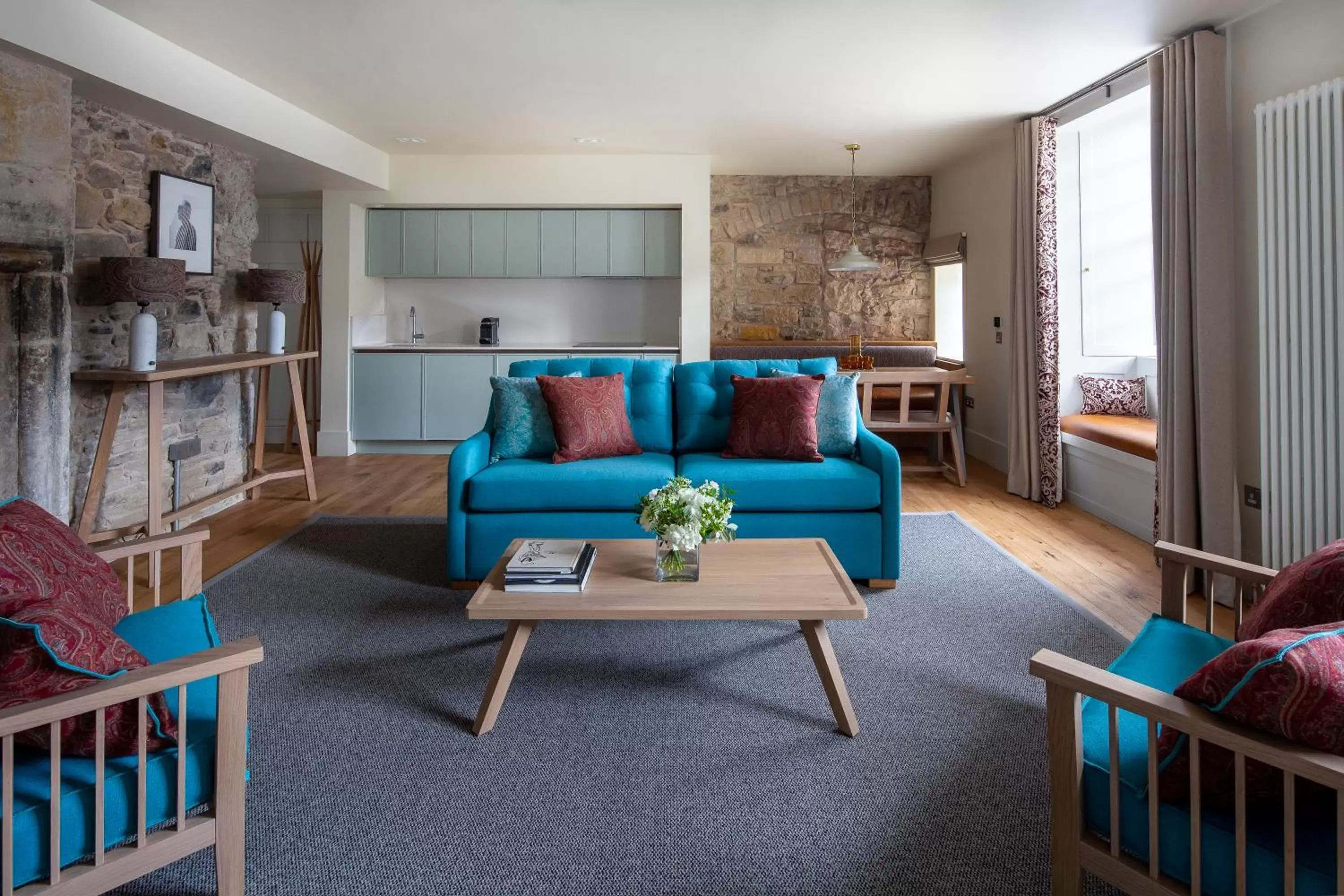 Living room, Seating Area in Cheval Abbey Strand Apartments, at Holyrood