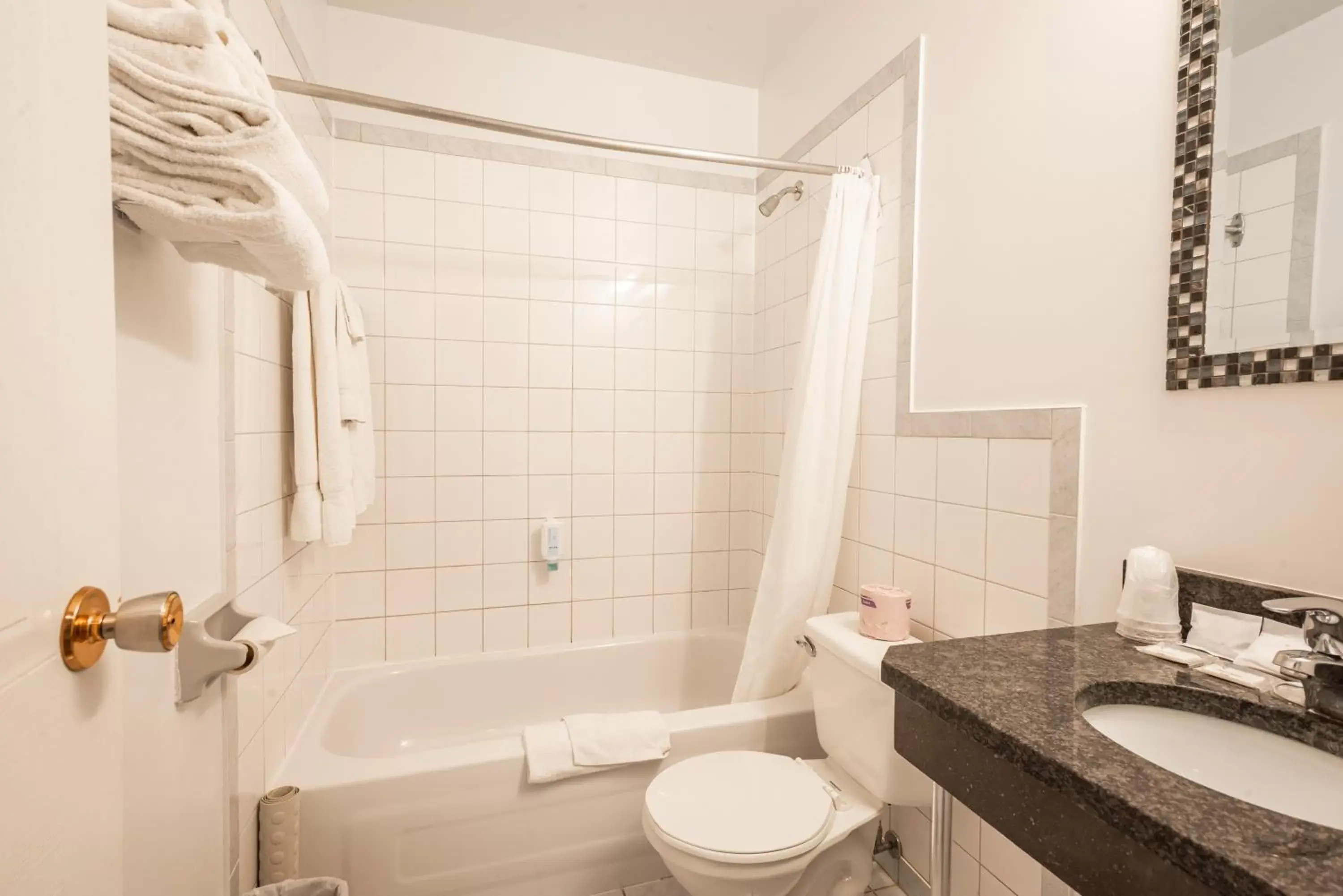 Shower, Bathroom in Hotel le Roberval