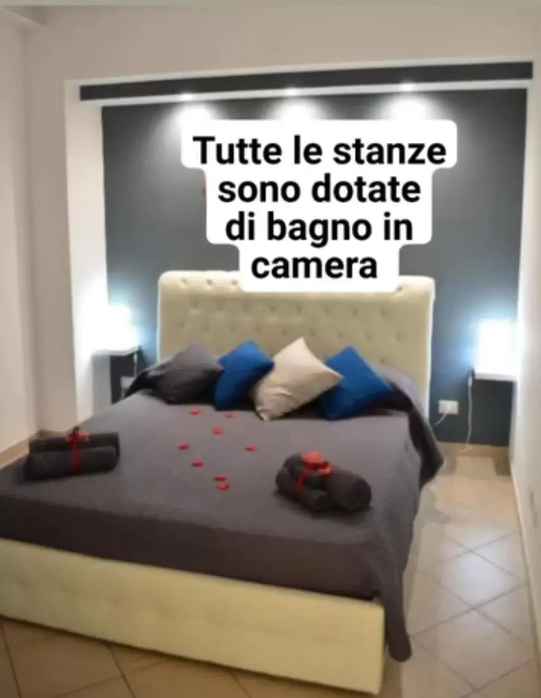 Bed in Villa longardi