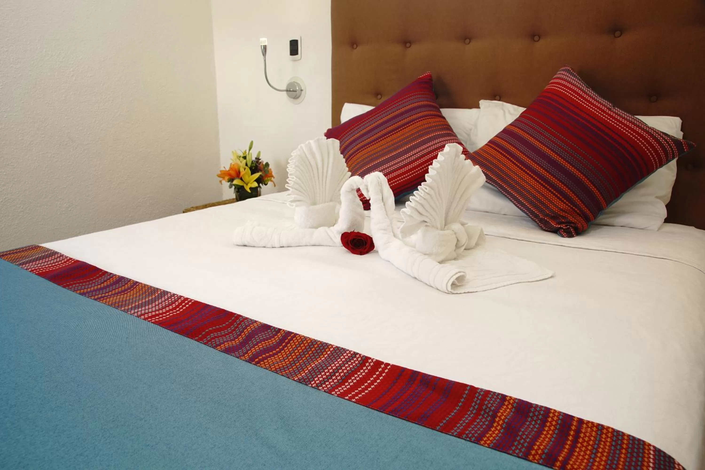 Bed in Los Milagros Hotel