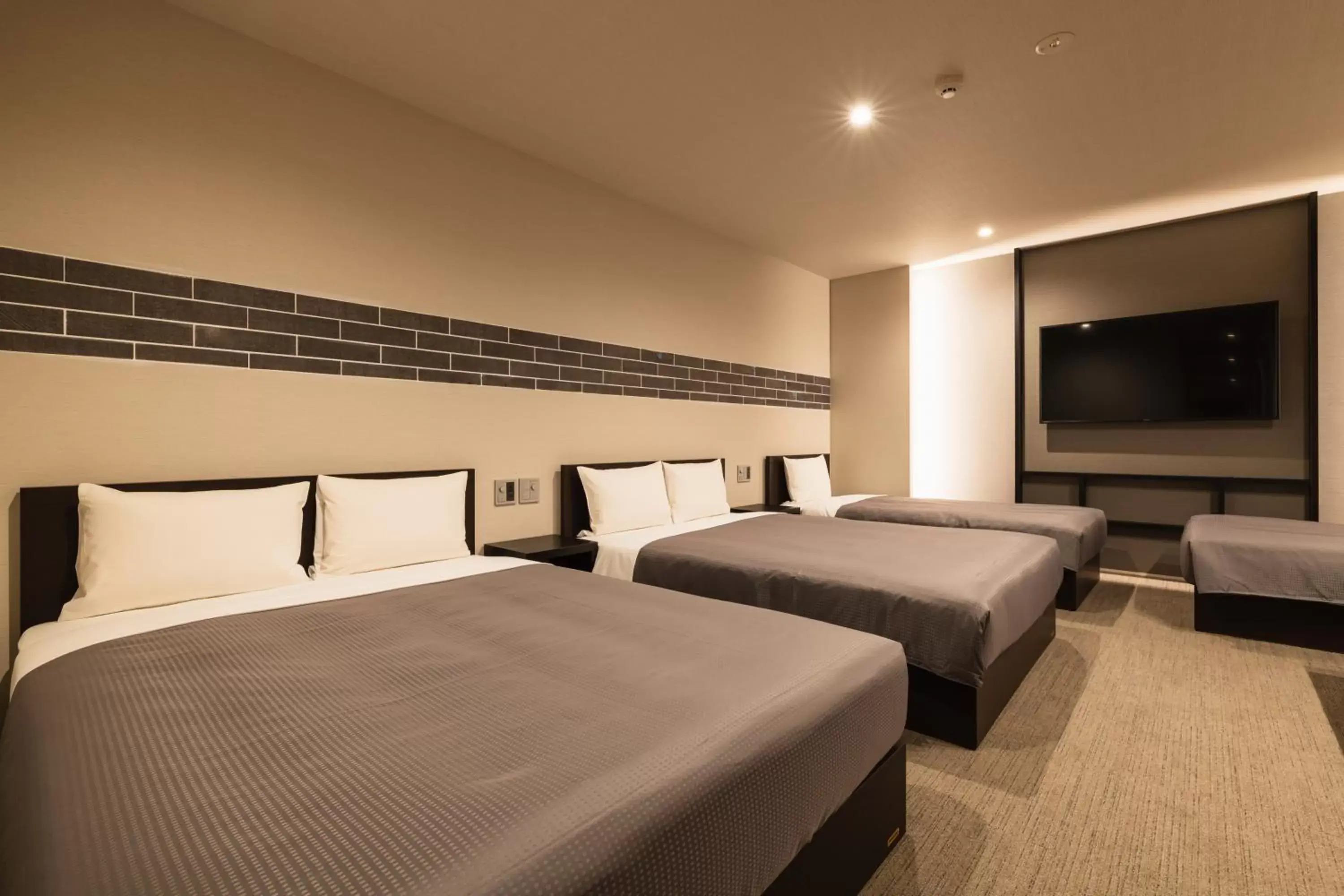 Photo of the whole room, Bed in GRAND BASE Hakata Naraya