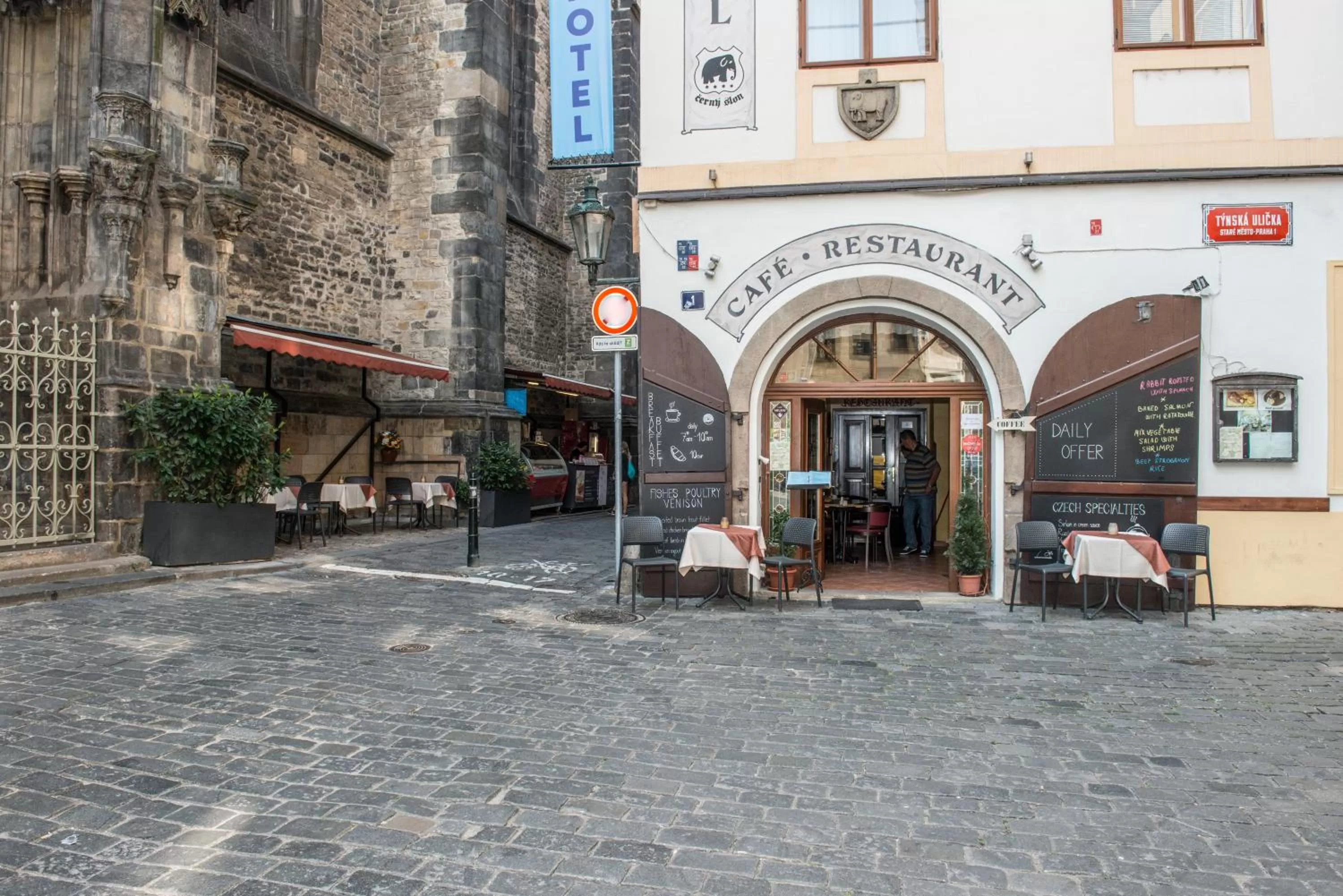 Garden in Hotel Cerny Slon