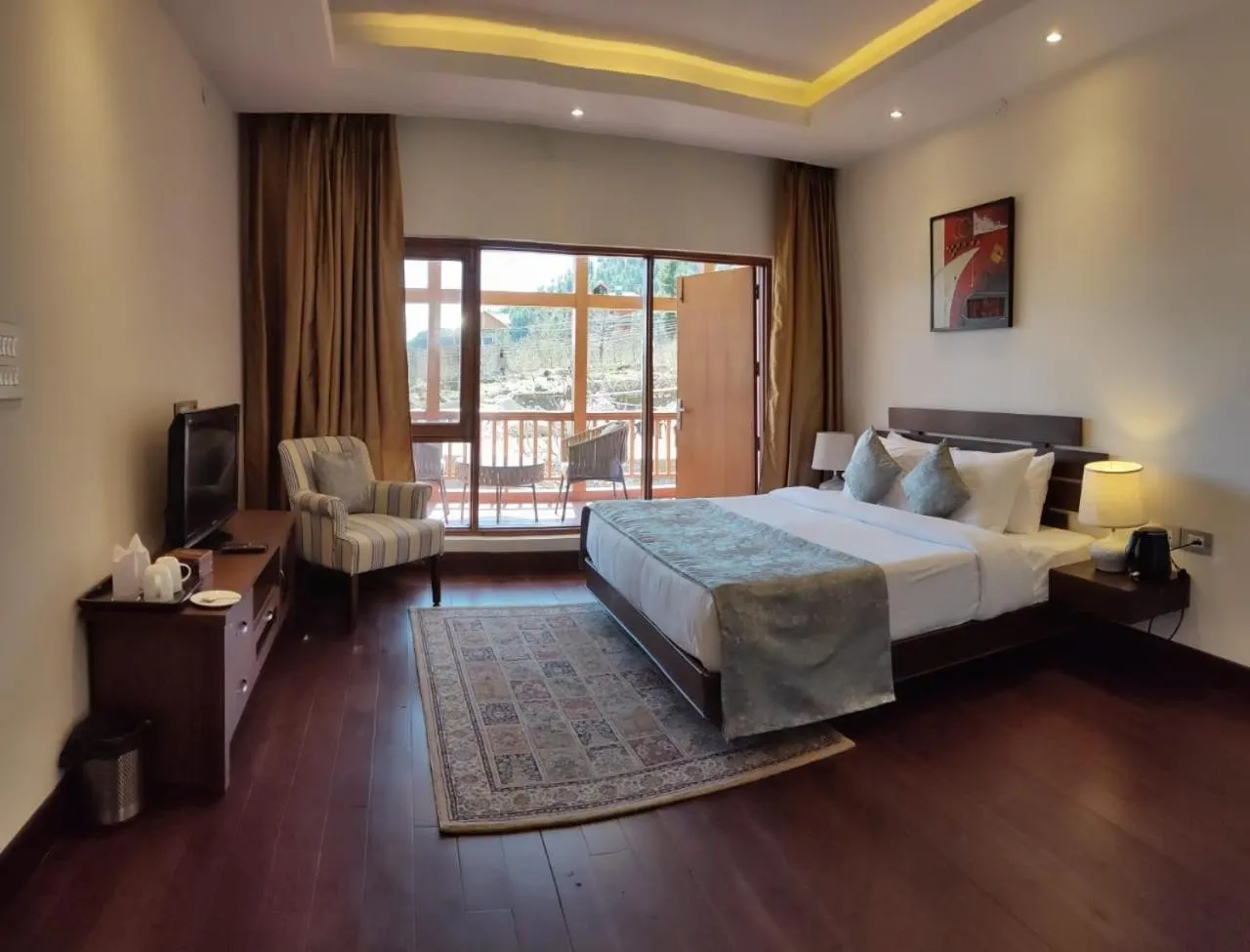 Bed in Solang Valley Resort