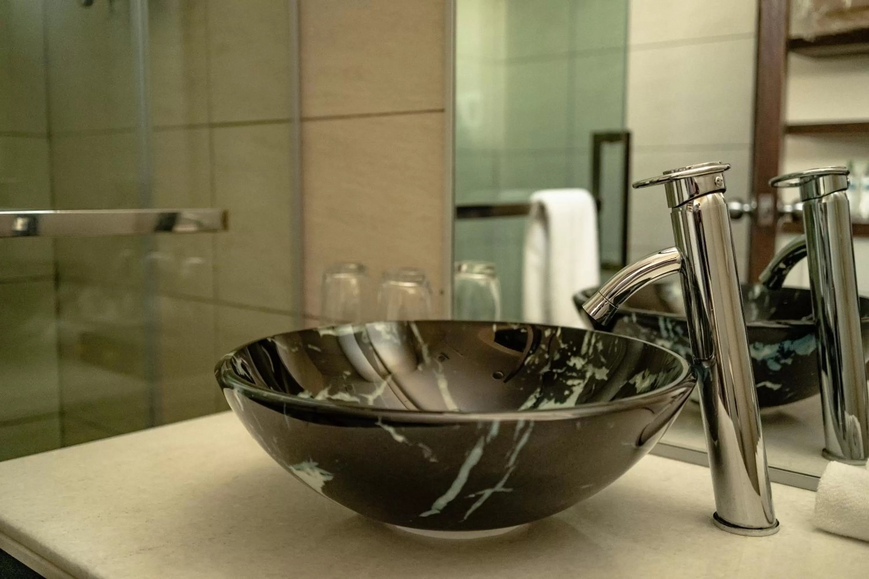 Bathroom in Hotel La Peonía