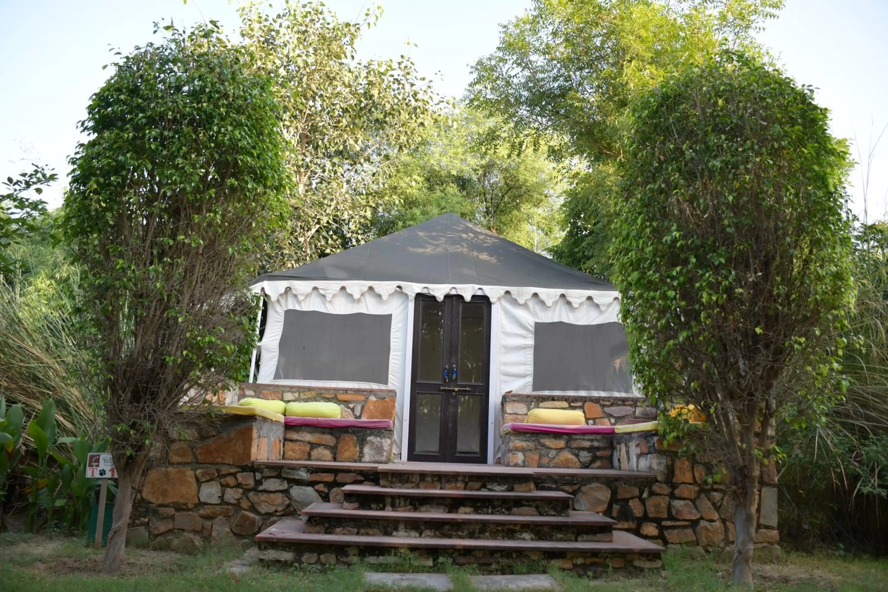 Patio in Sultan Bagh Resort by The Sky Imperial