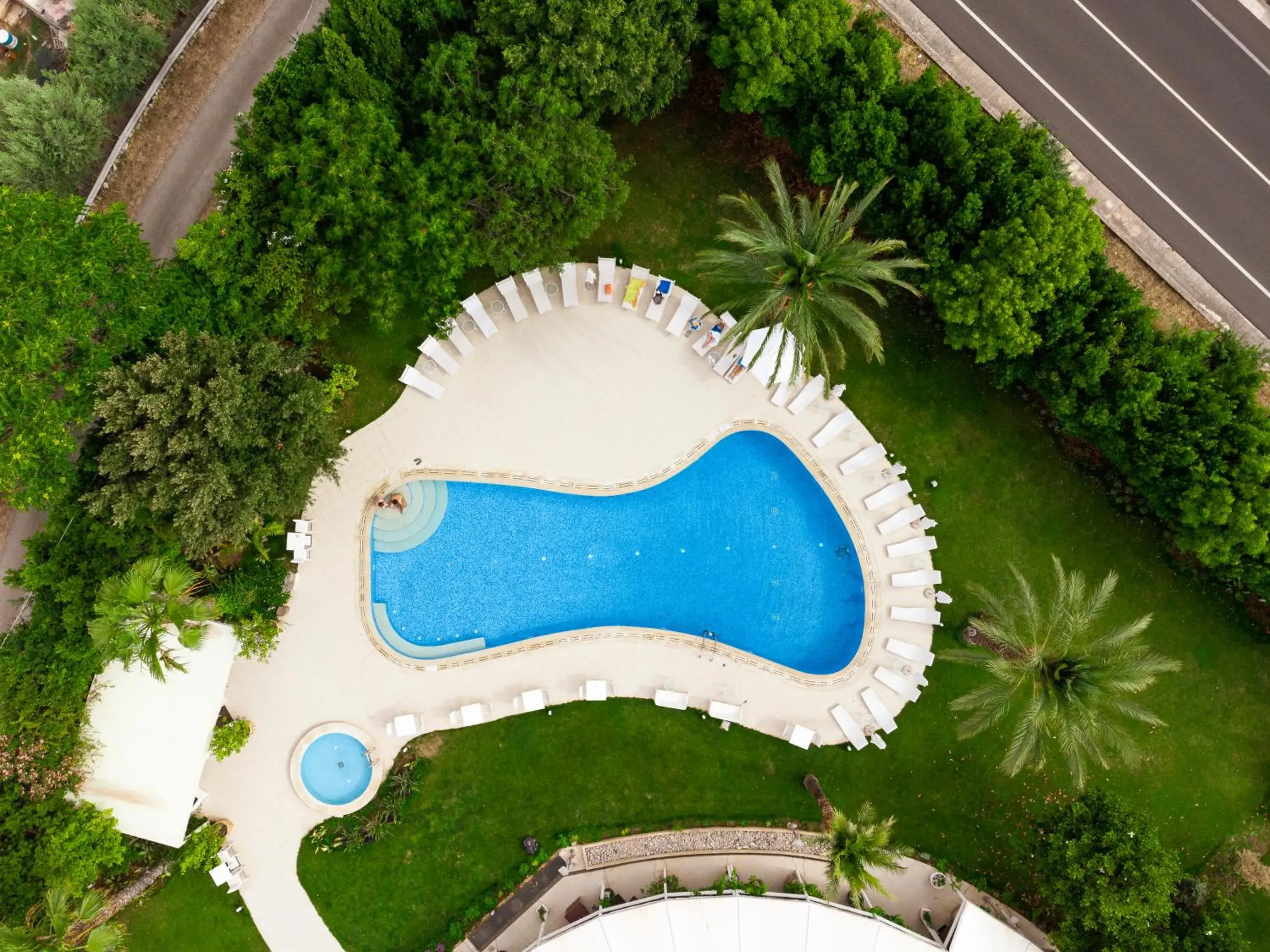 Bird's eye view, Pool View in Modica Palace Hotel