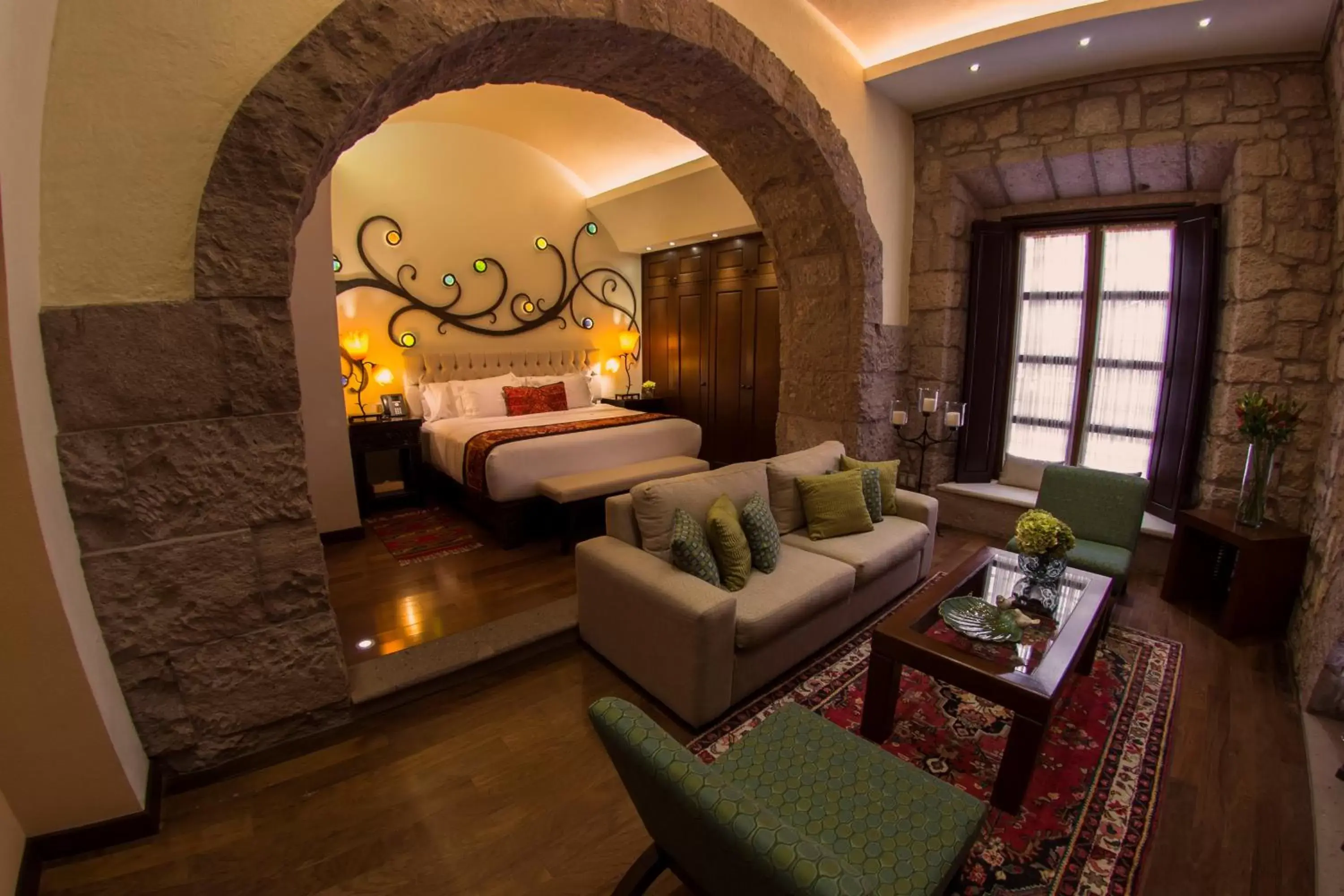 Living room, Bed in Hotel De La Soledad Living room, Bed in Hotel De La Soledad