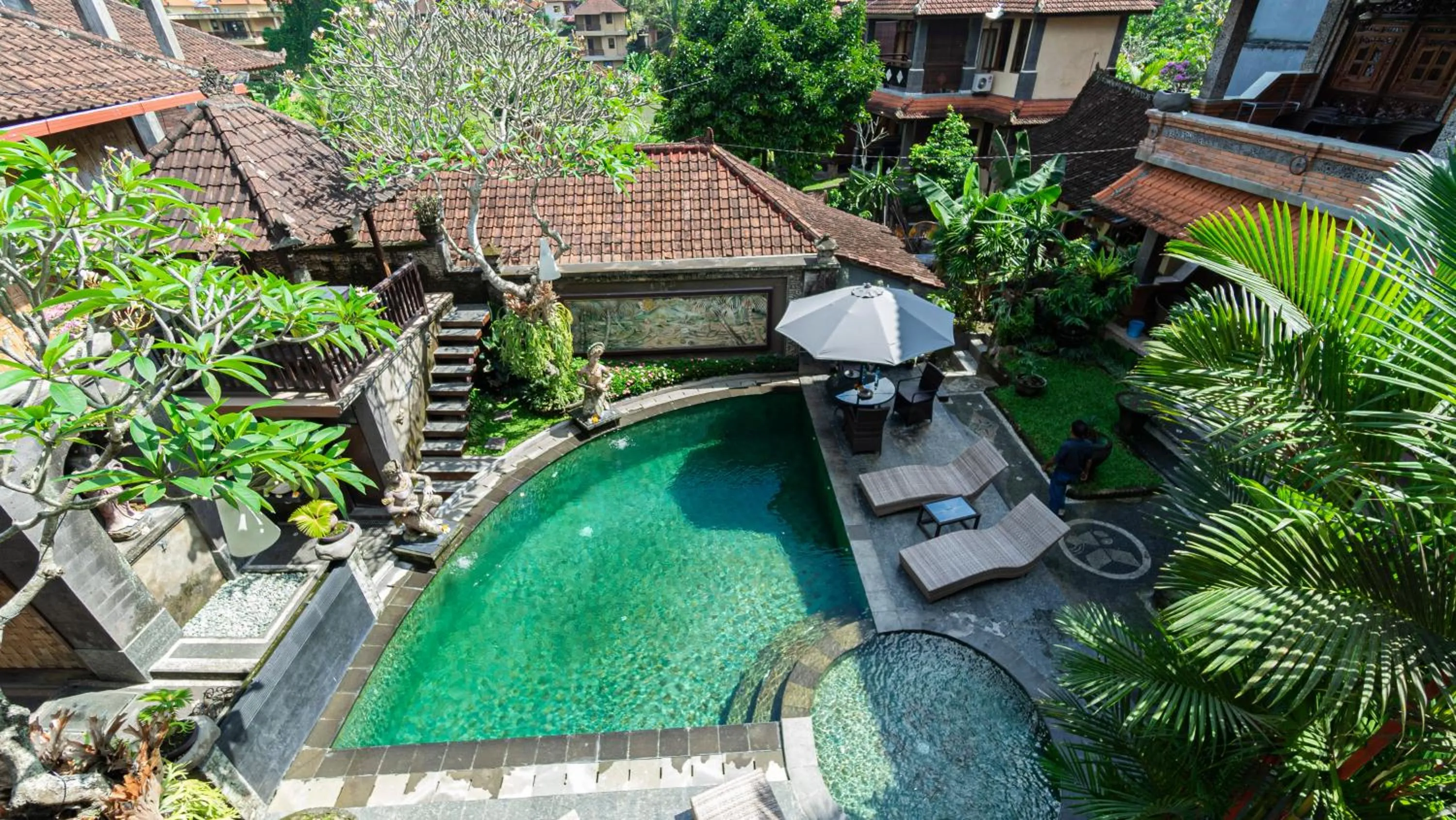 Pool view in Kun - Kun Guest House Ubud