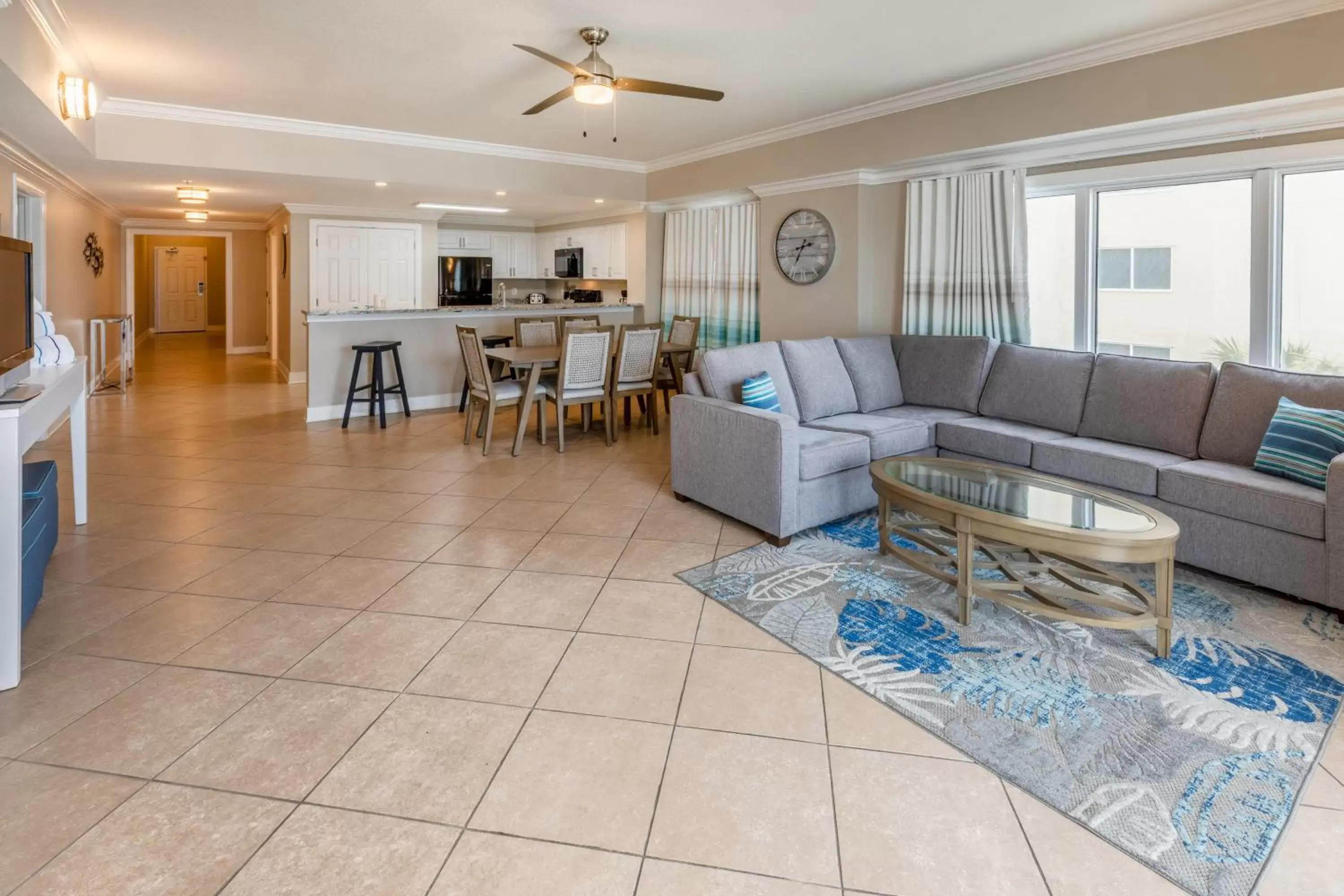 Living room, Seating Area in Escapes! To The Shores Orange Beach, A Ramada by Wyndham