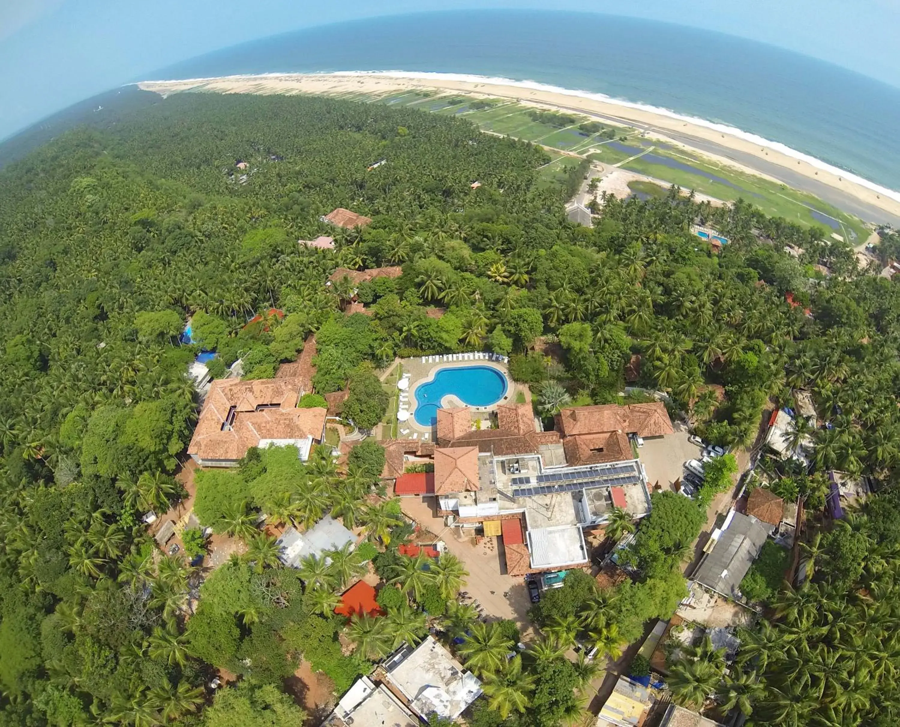 Property building, Bird's-eye View in The Travancore Heritage Beach Resort